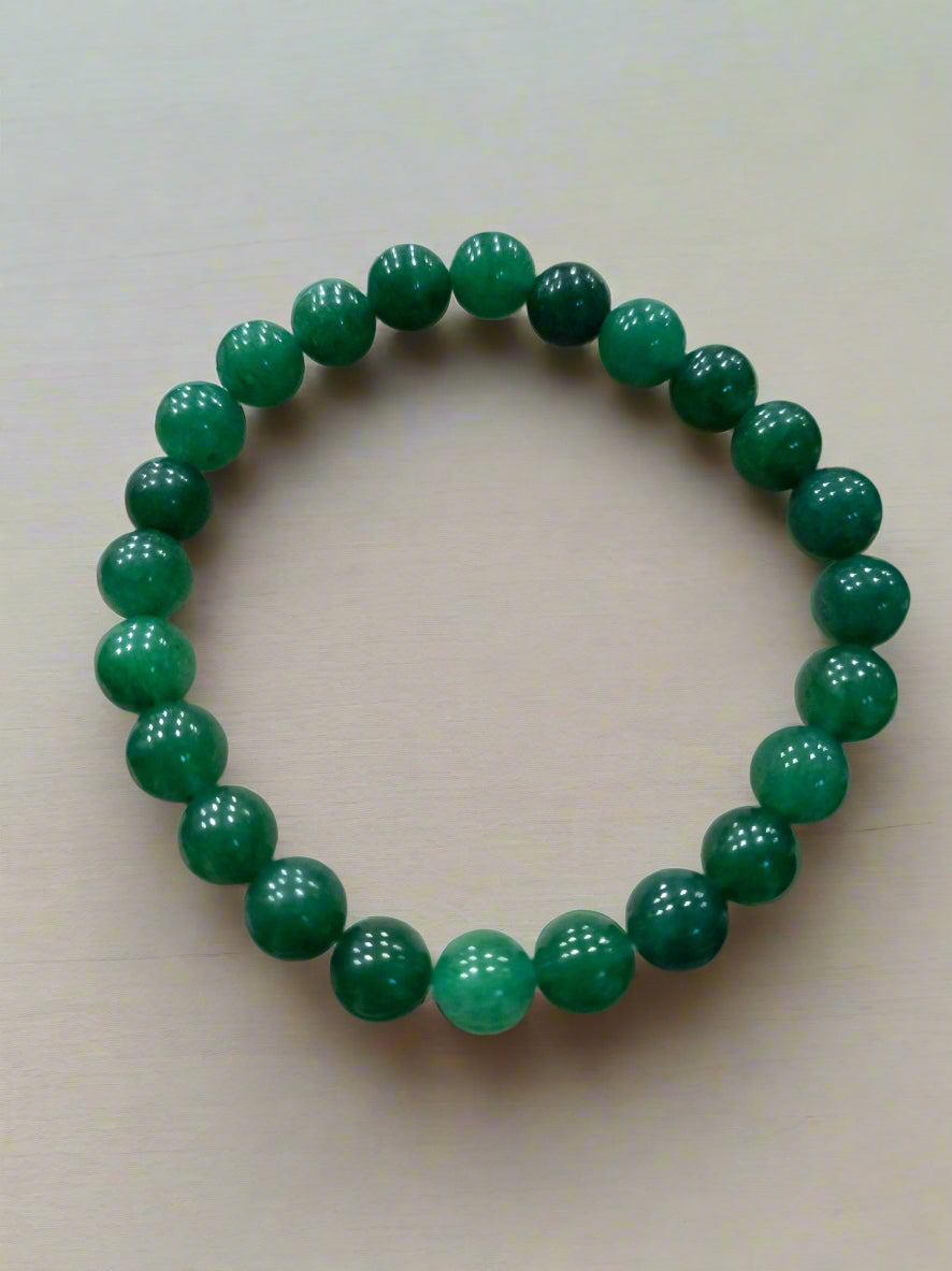 Green Aventurine Beaded Stretchy Bracelet