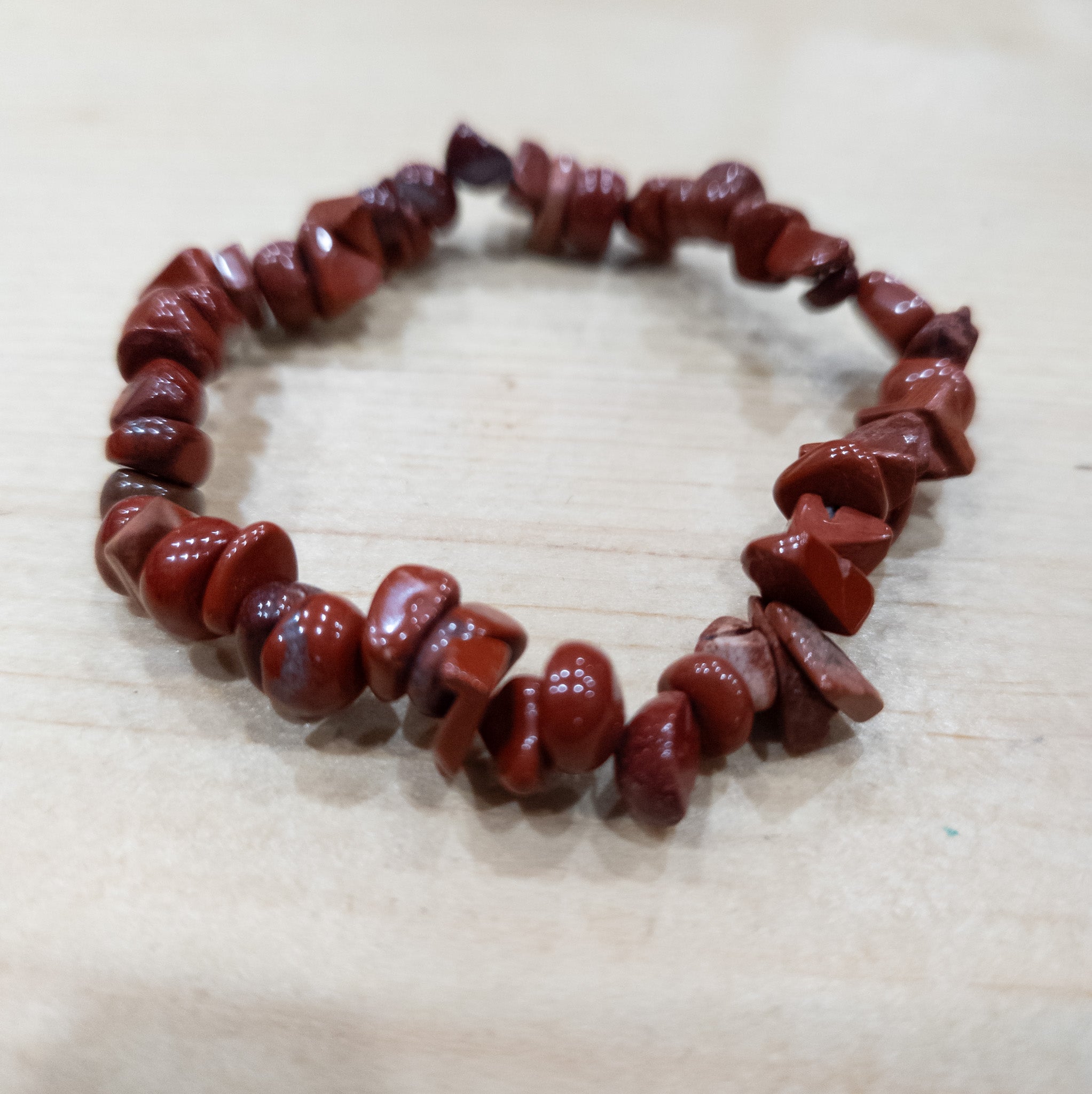 Jasper Stone Beaded Stretchy Bracelet