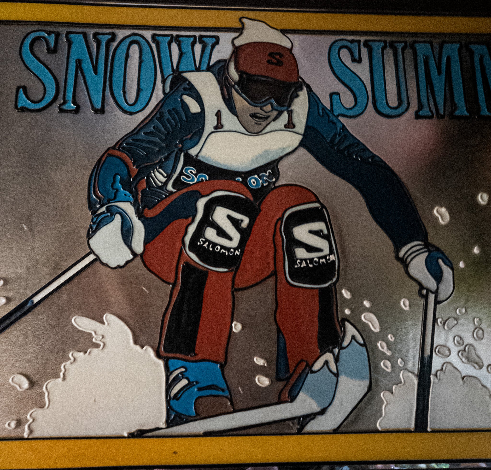 One Of A Kind Vintage 70s Original Big Bear Lake  Snow Summit Art Work