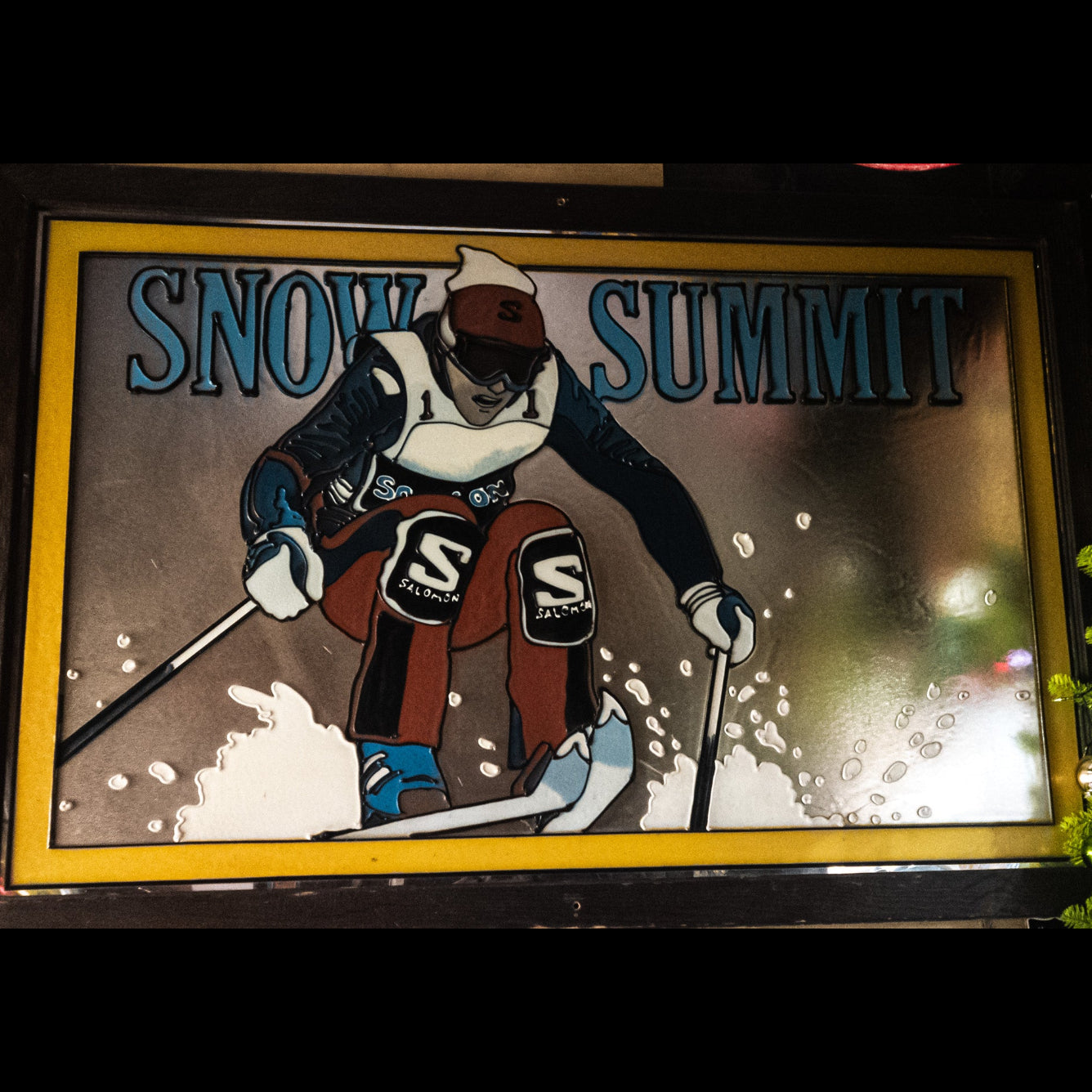 One Of A Kind Vintage 70s Original Big Bear Lake  Snow Summit Art Work