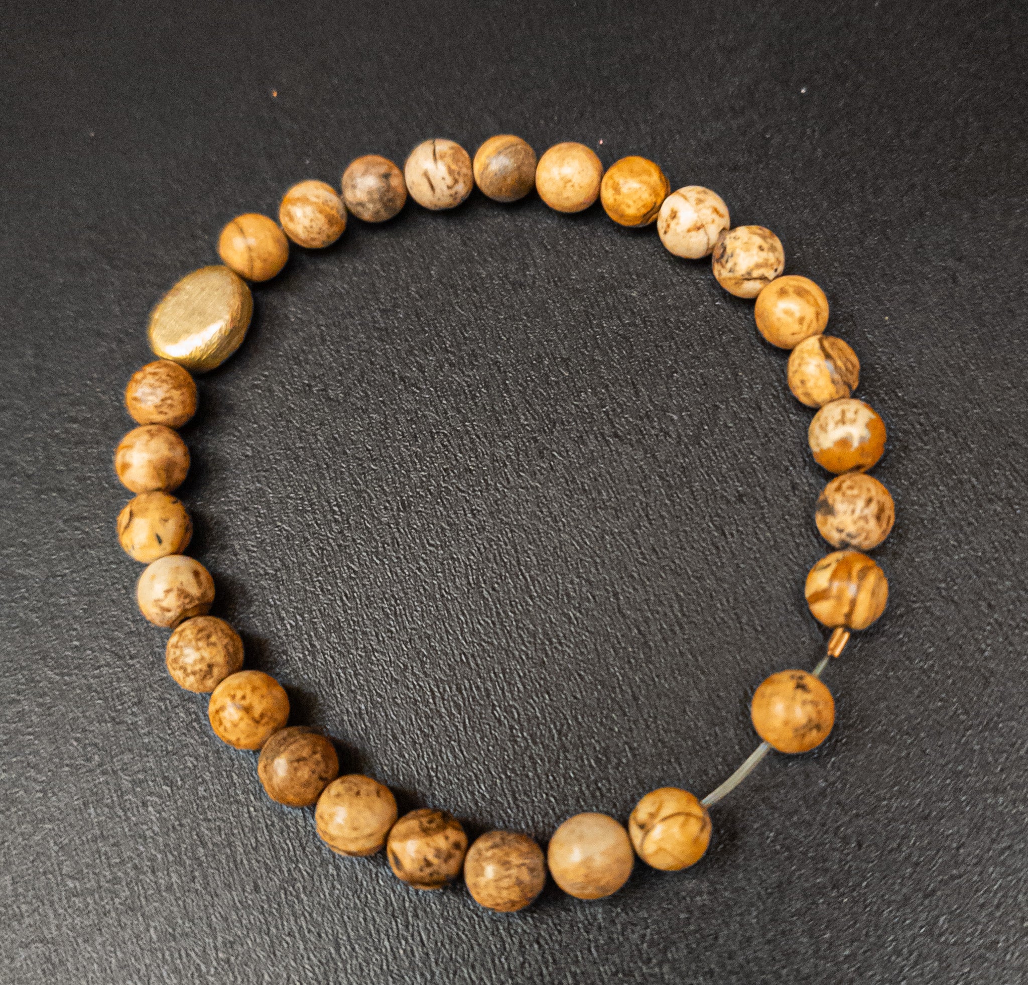Landscape Jasper Stretch Bracelet