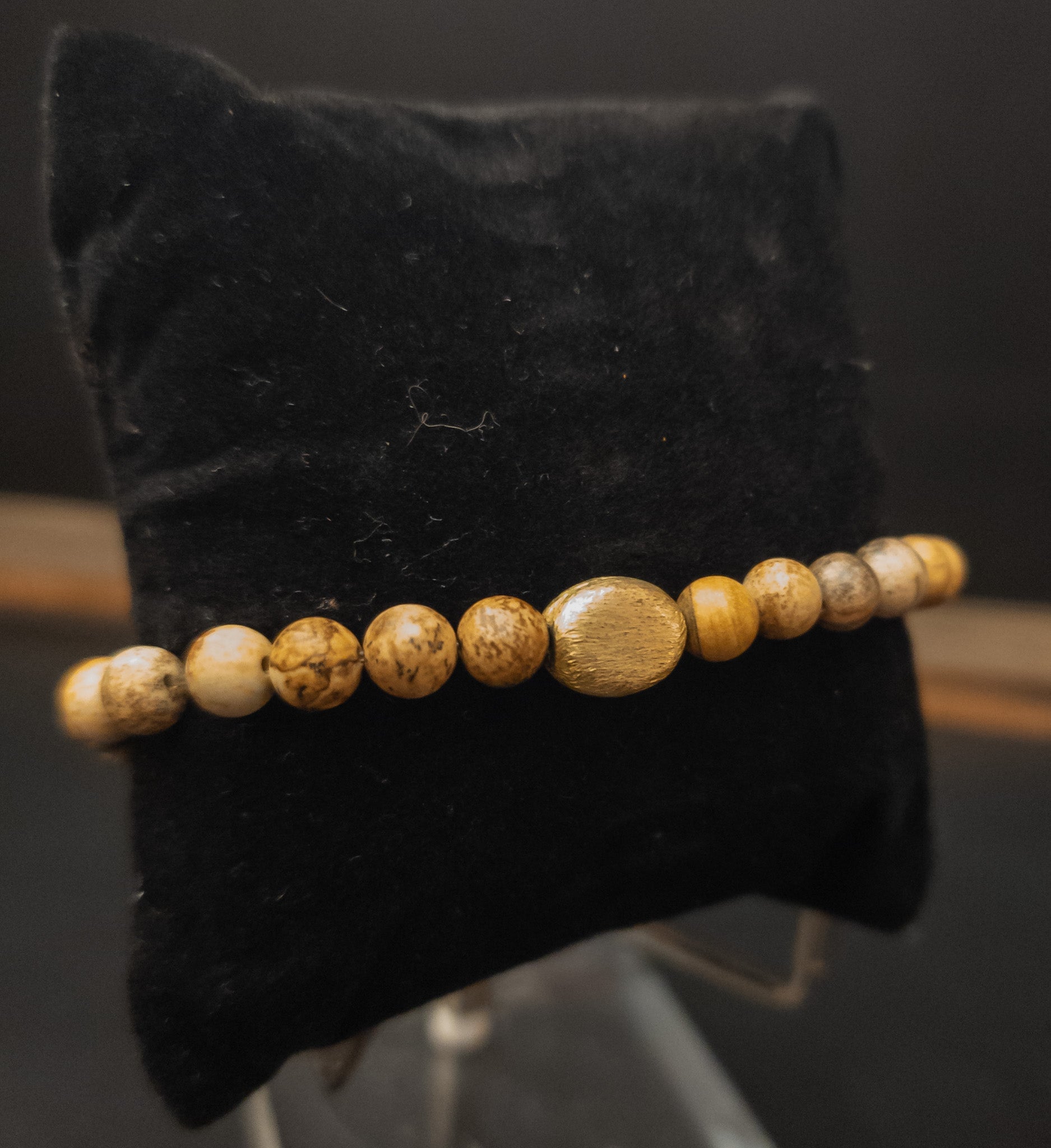 Landscape Jasper Stretch Bracelet