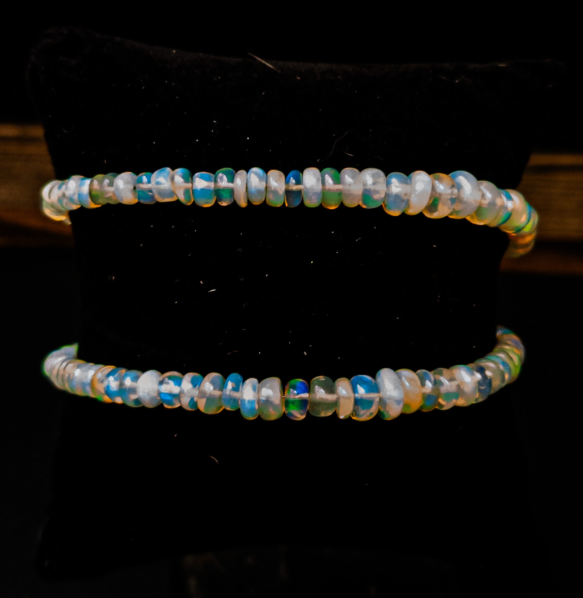 Ethiopian Opal Gemstone Bead Bracelet