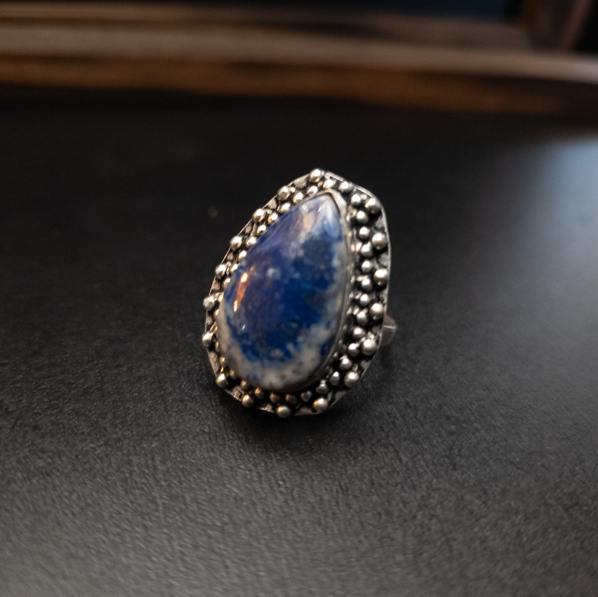 Lapis Lazuli Gemstone 925 Sterling Silver Plated Rings