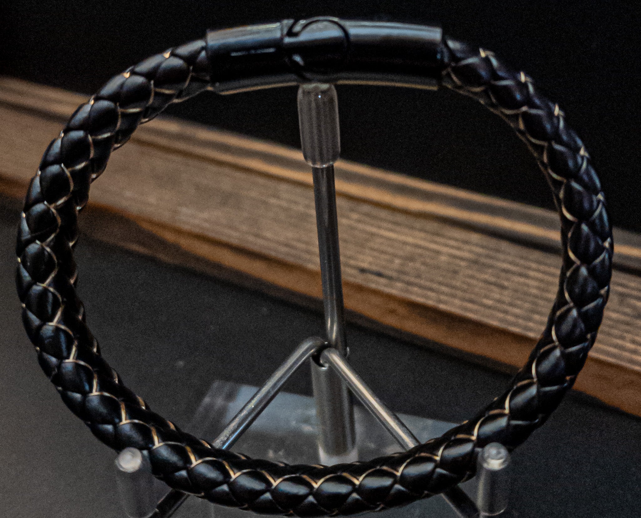 Diamond Tuck Design Bracelet with Magnetic Closure