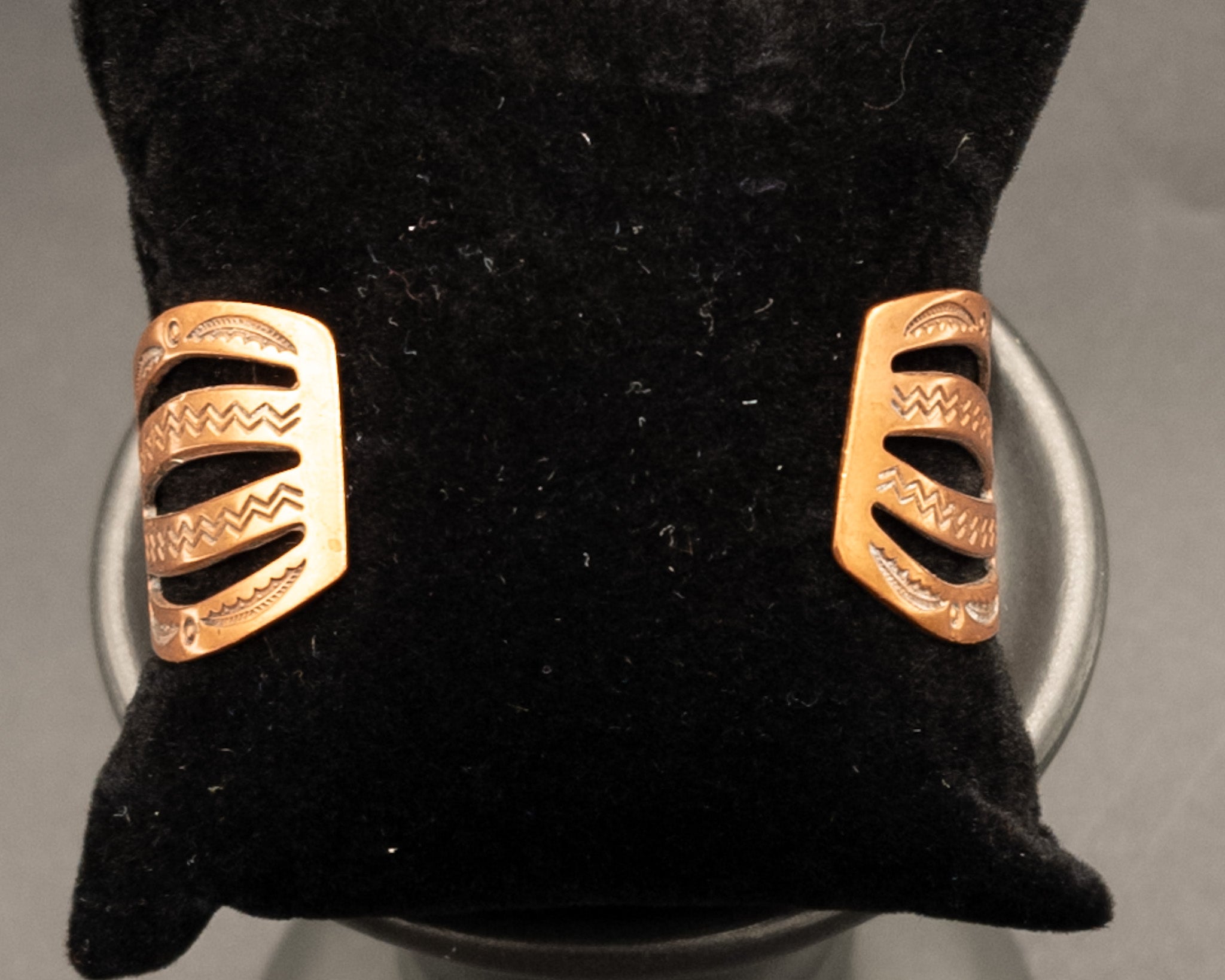 Copper Butterfly Cuff Bracelet With Faux Turquoise