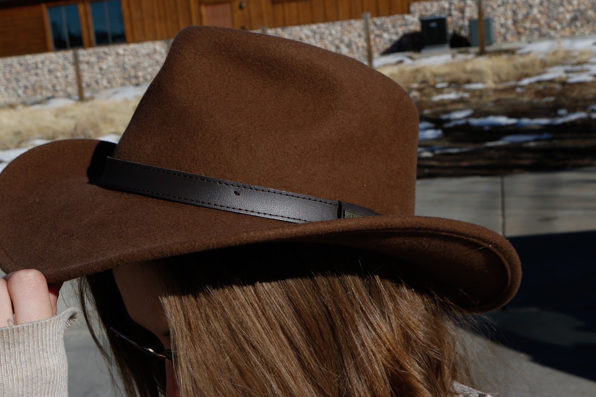 Pendleton Brown Wool Outback Cowboy Hat