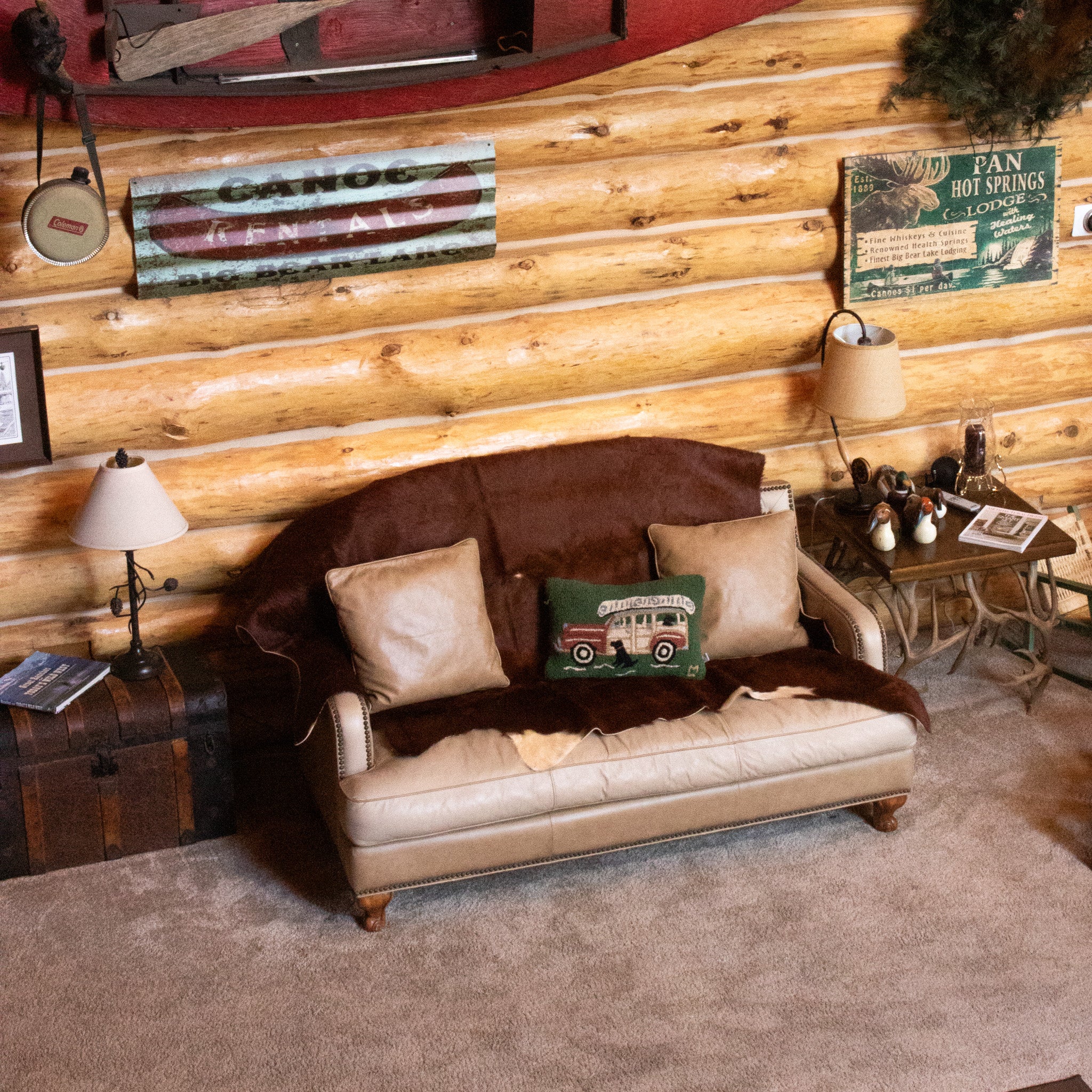 Natural Brown and White Cowhide Made in Brazil