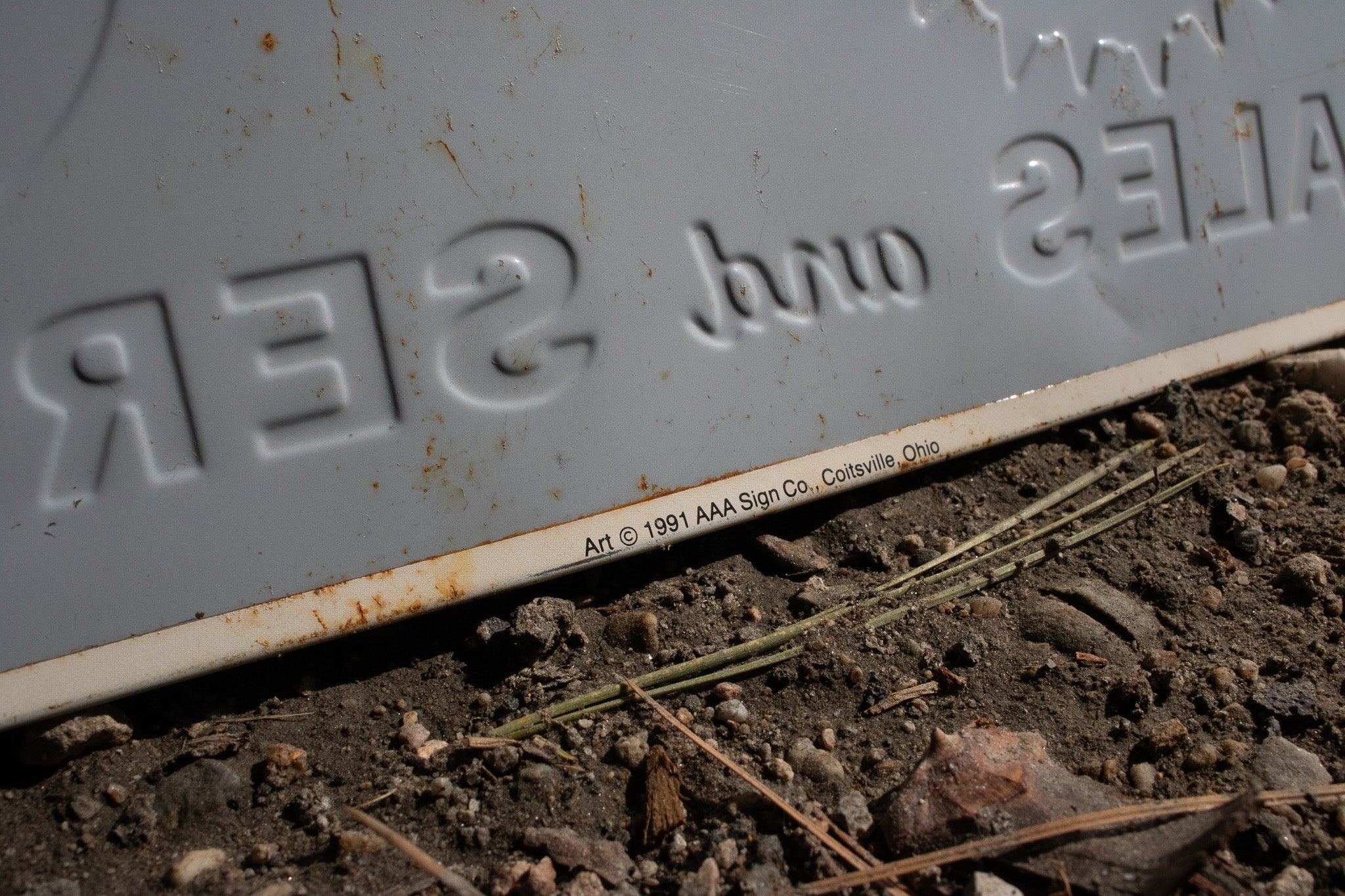 "Oliver Farm Equipment Sales and Service" Tin Sign
