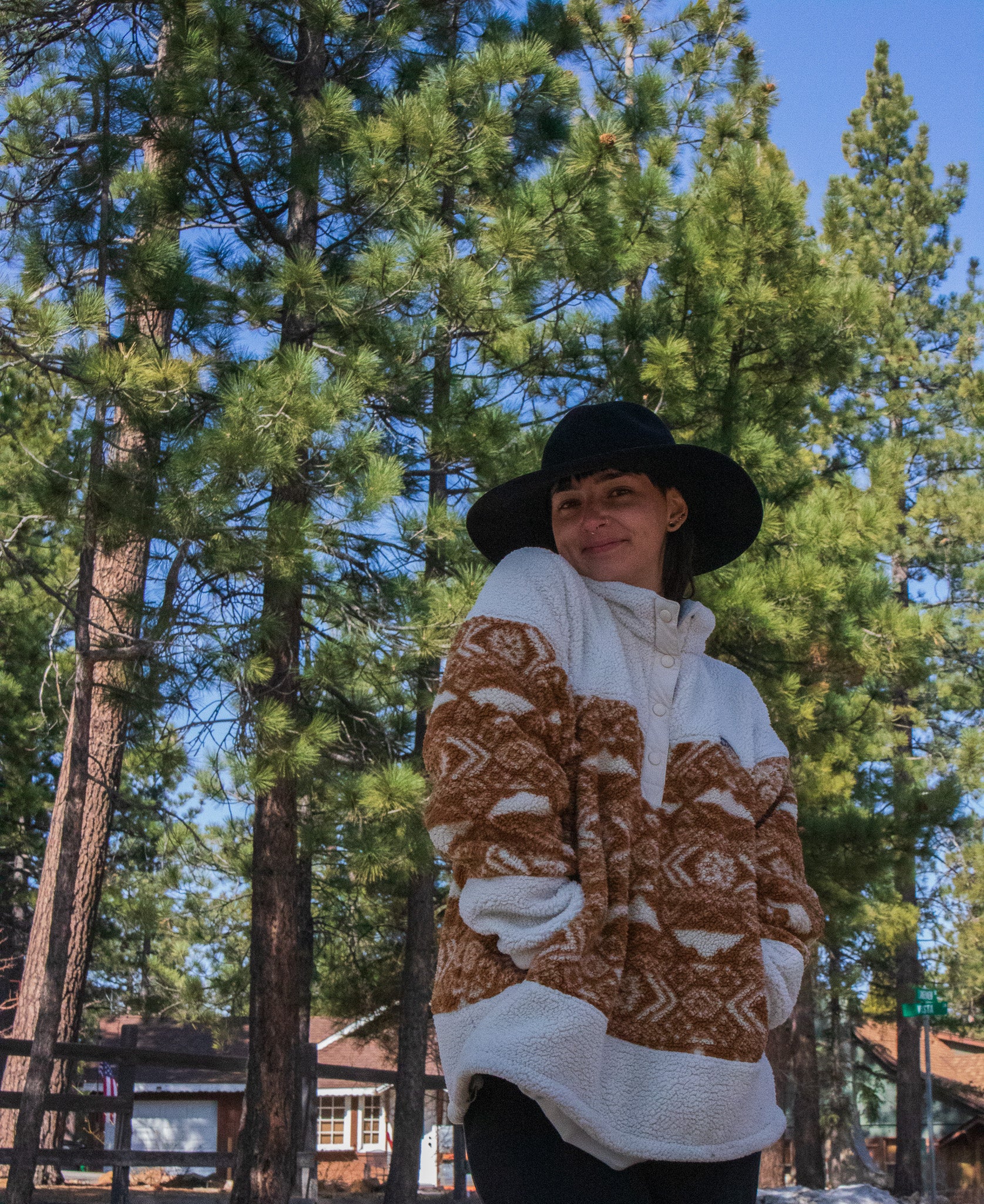 Pendleton Black Wool Marni Fedora