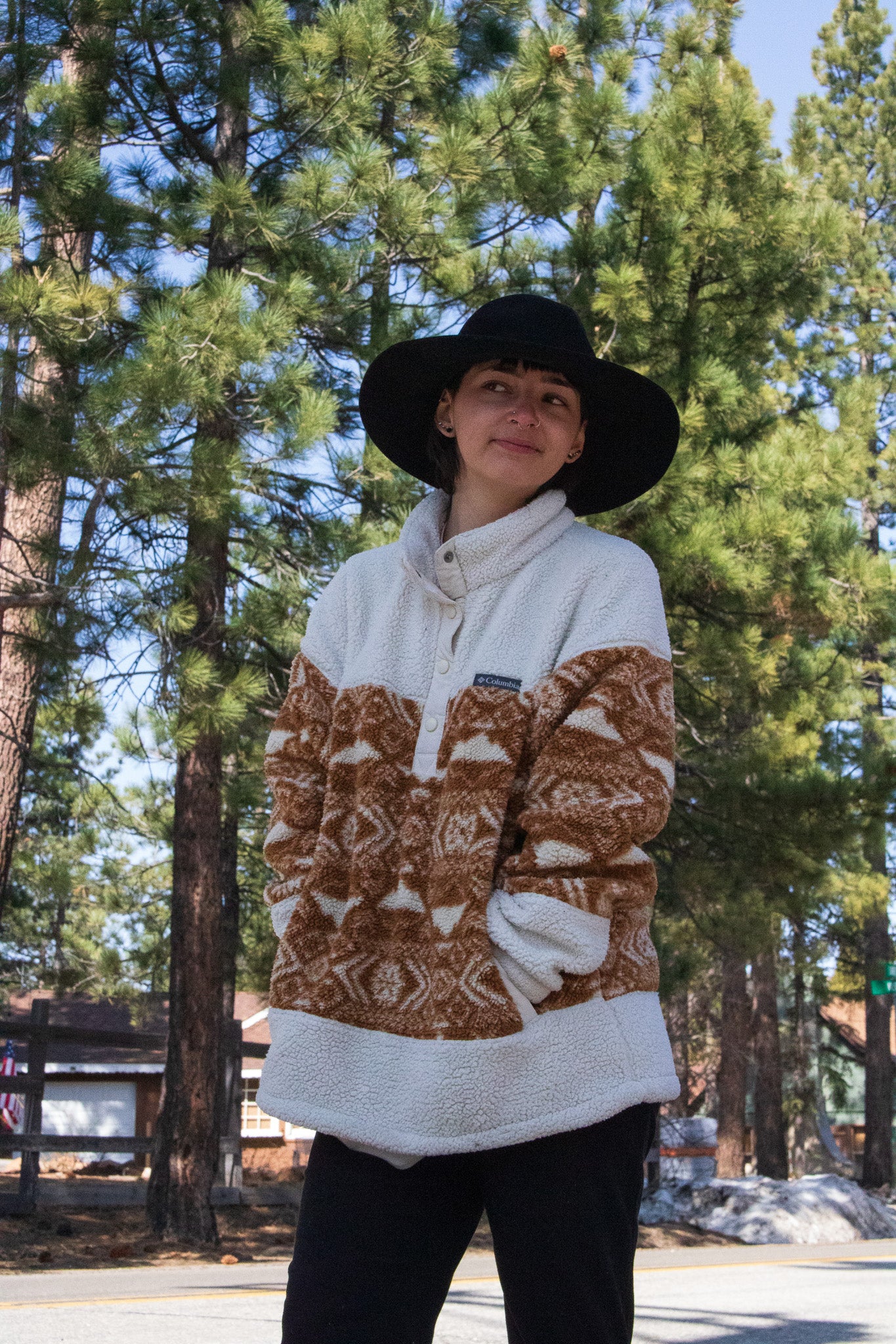 Pendleton Black Wool Marni Fedora