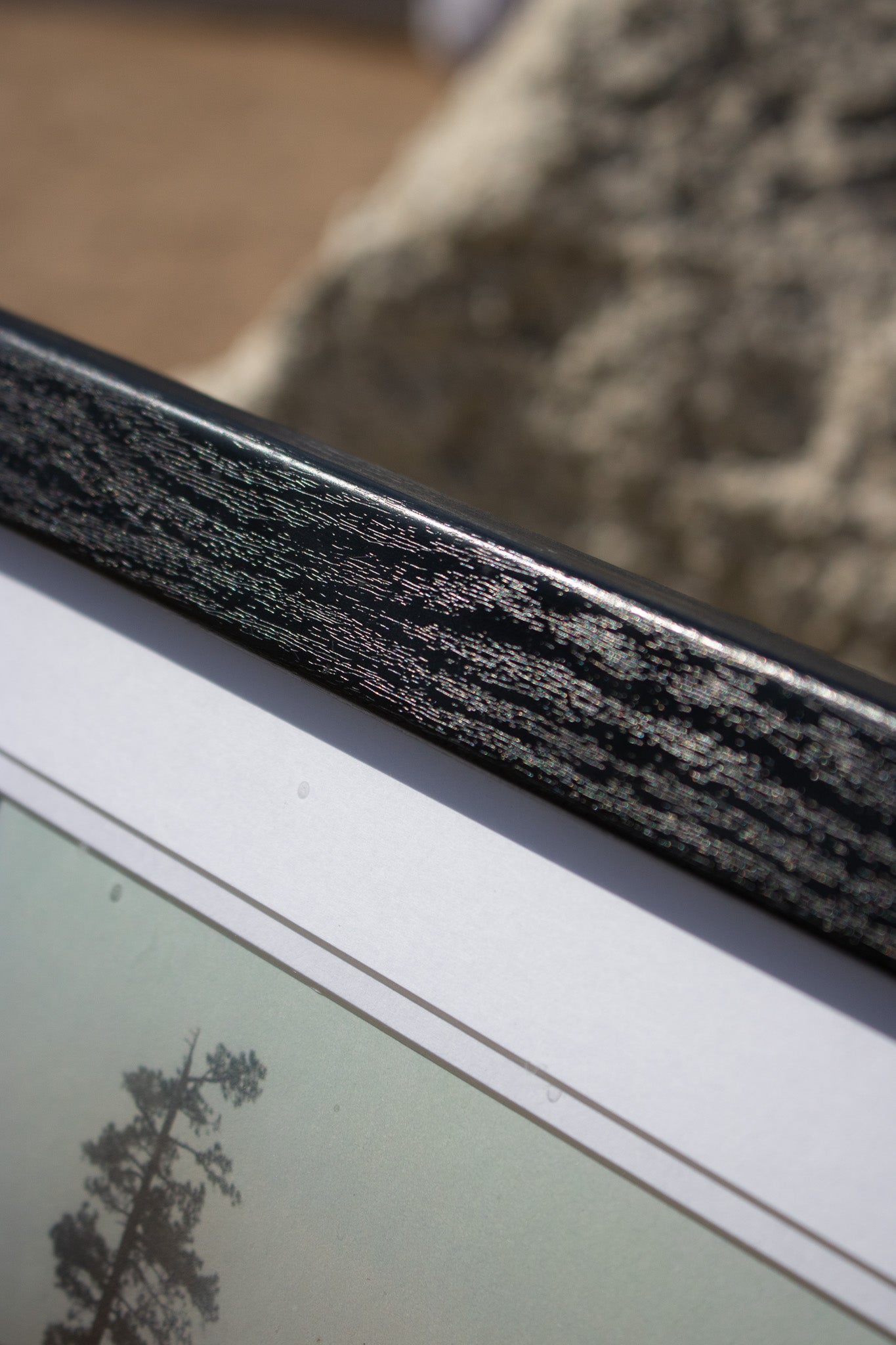 Framed John Hummel "Fog at Boulder Bay" Photograph