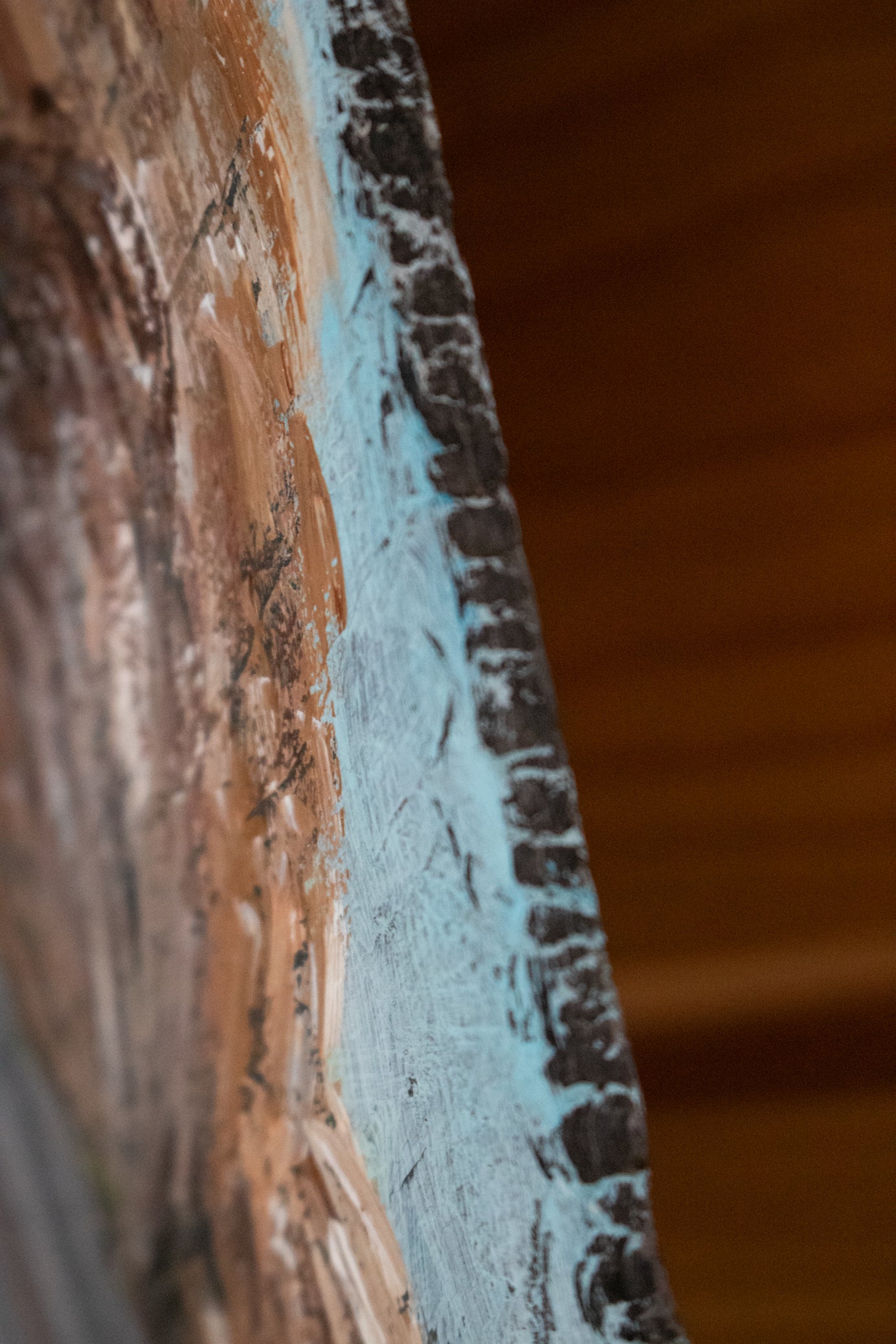 Metal Sign Painting of Racoon