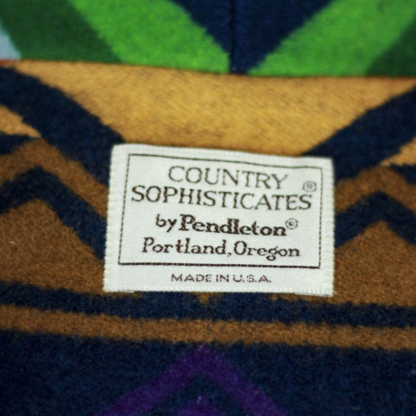 Vintage Country Sophisticates by Pendleton Aztec Wool Blazer Size Medium