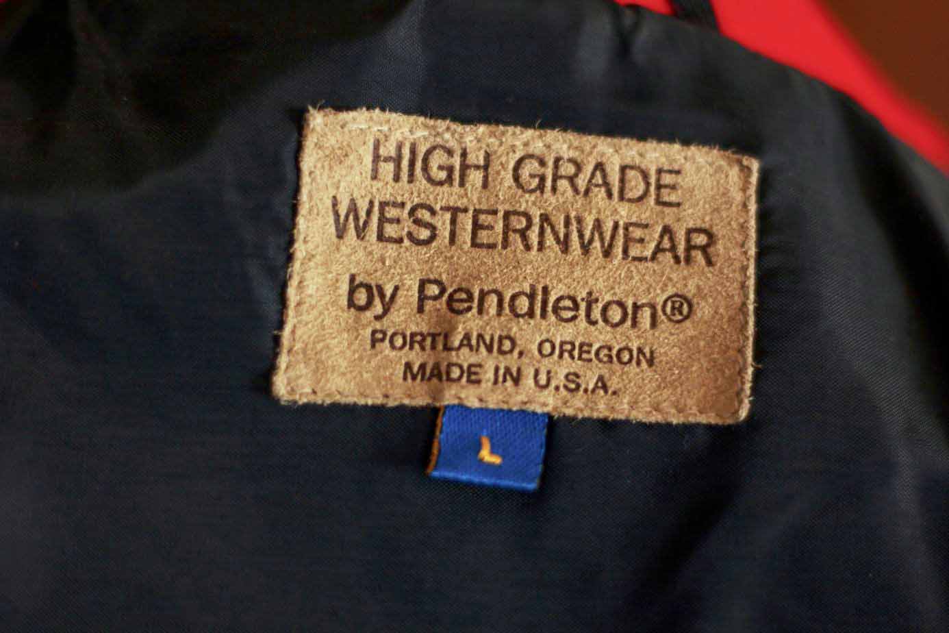 Vintage Pendleton High Grade Western Wear Jacket Size Large