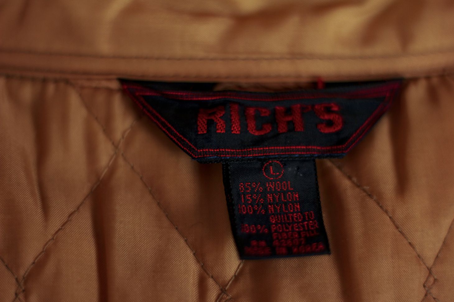 Rich Red and Khaki flannel with tan padded liner