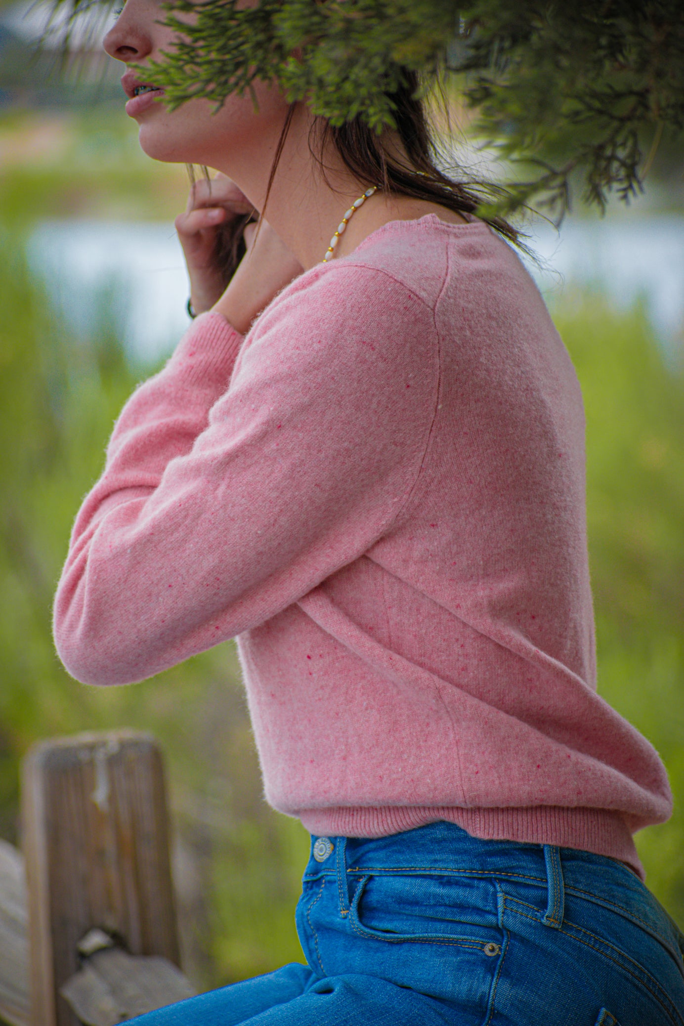 Valerie Steven Bright - Pink Cashmere Pullover Sweater XL