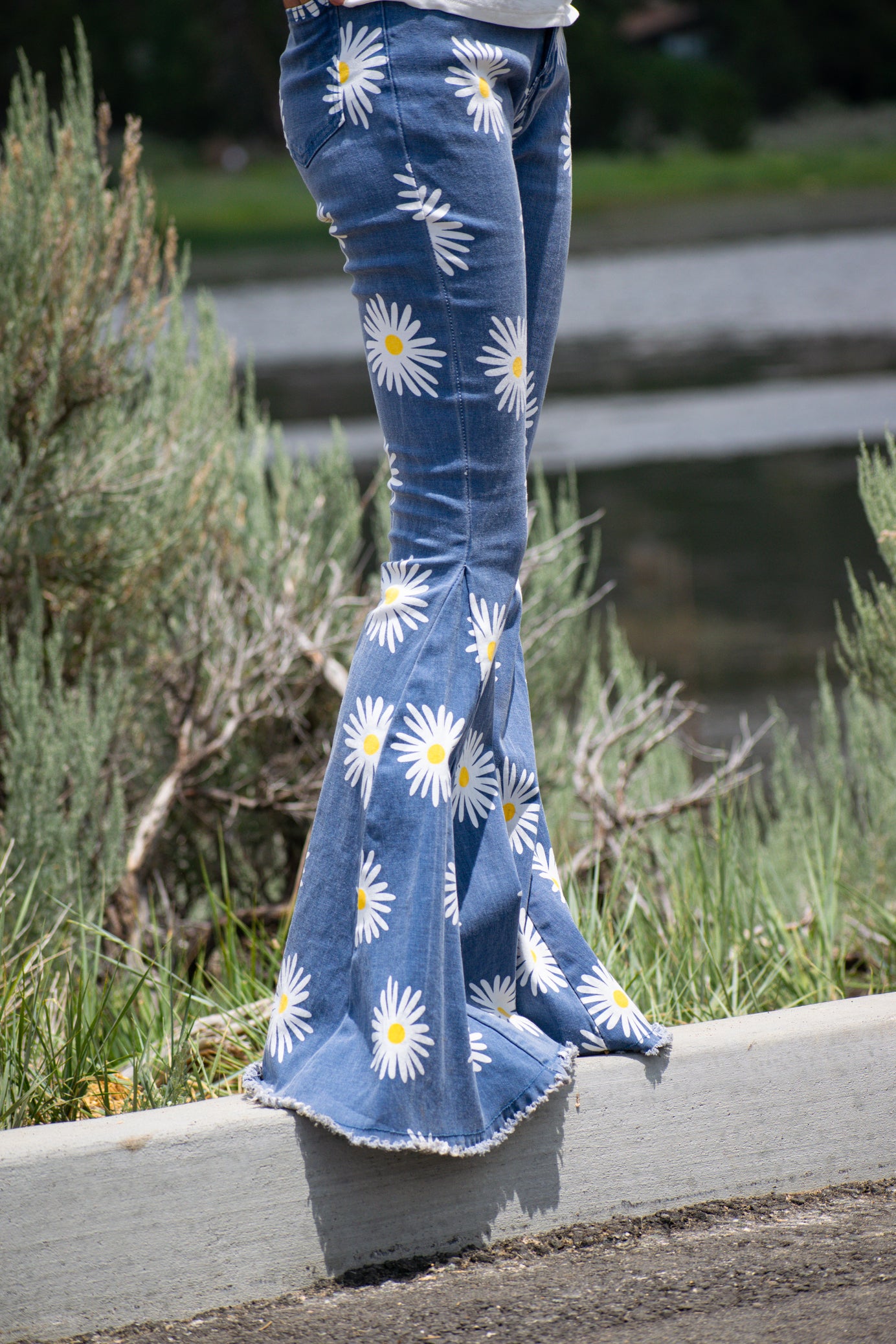 Altar'd State Daisy Bell Bottom Jeans