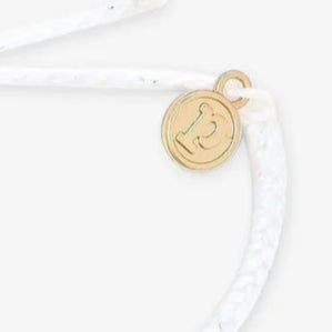 Pura Vida Mini White Braided Jute Cord Bracelet