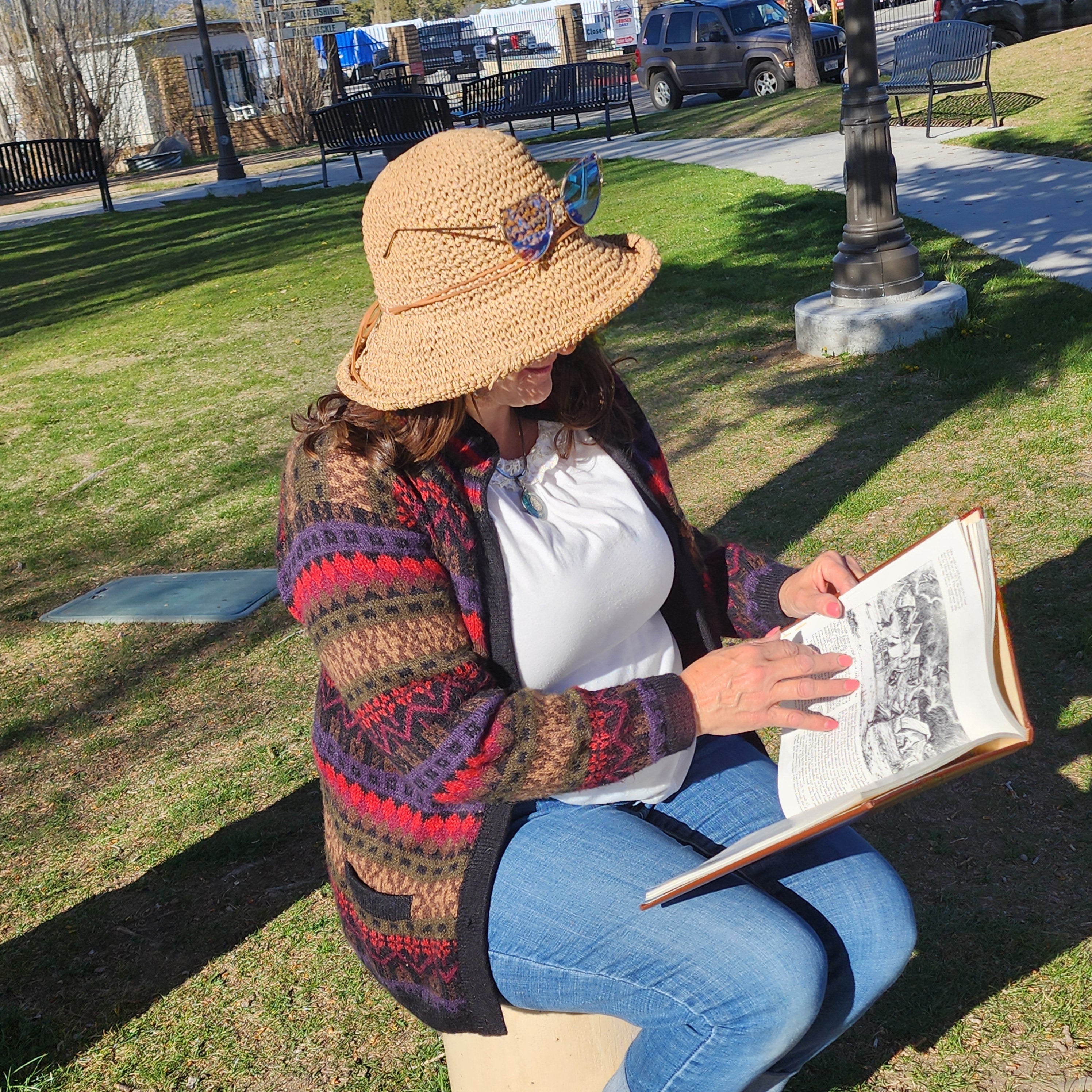 Natur Alpaca Made in Peru Multi - colored Button - Up Cardigan