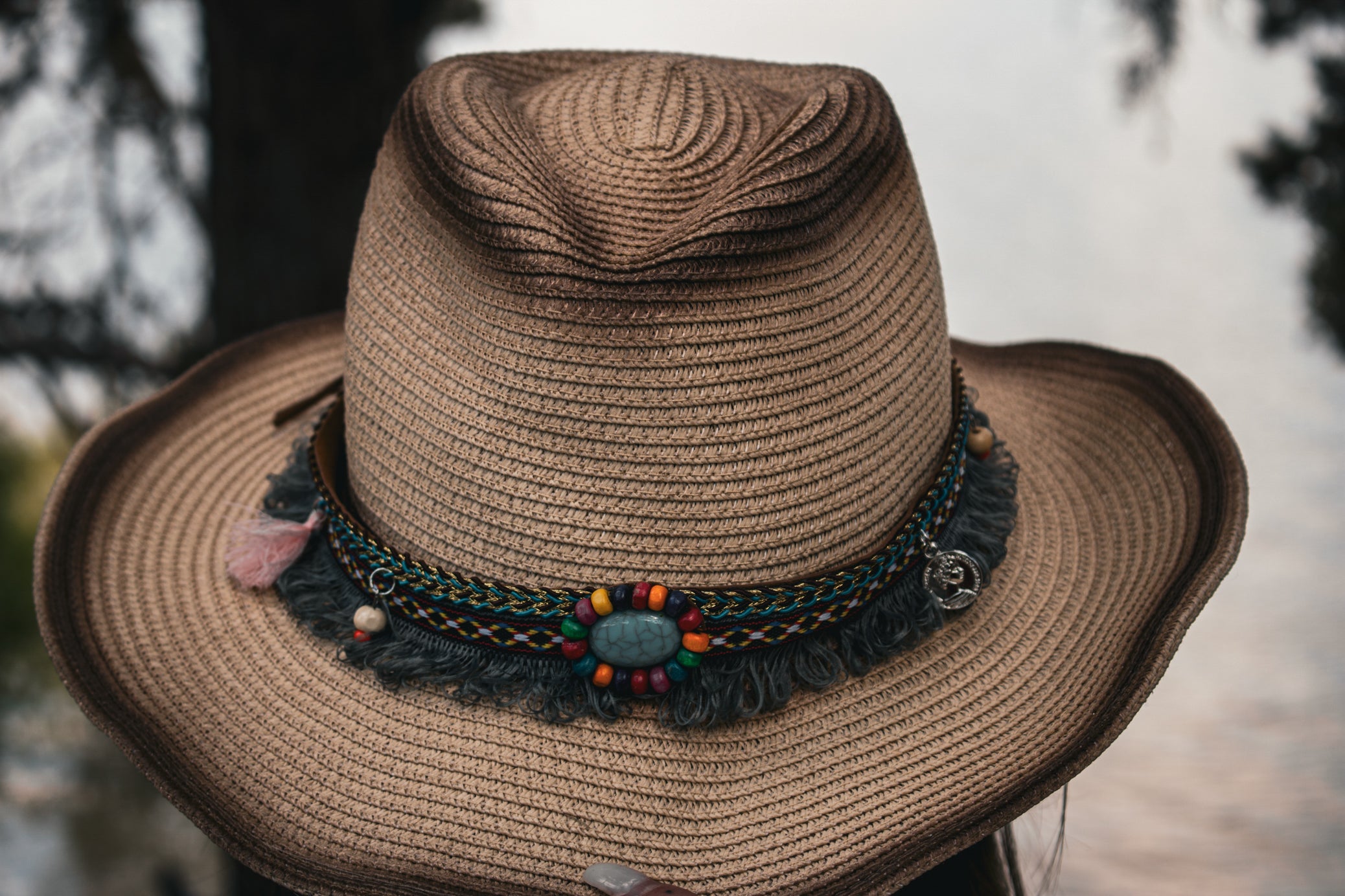 Two Shade 100% Recycled Paper Woven Sun Hat