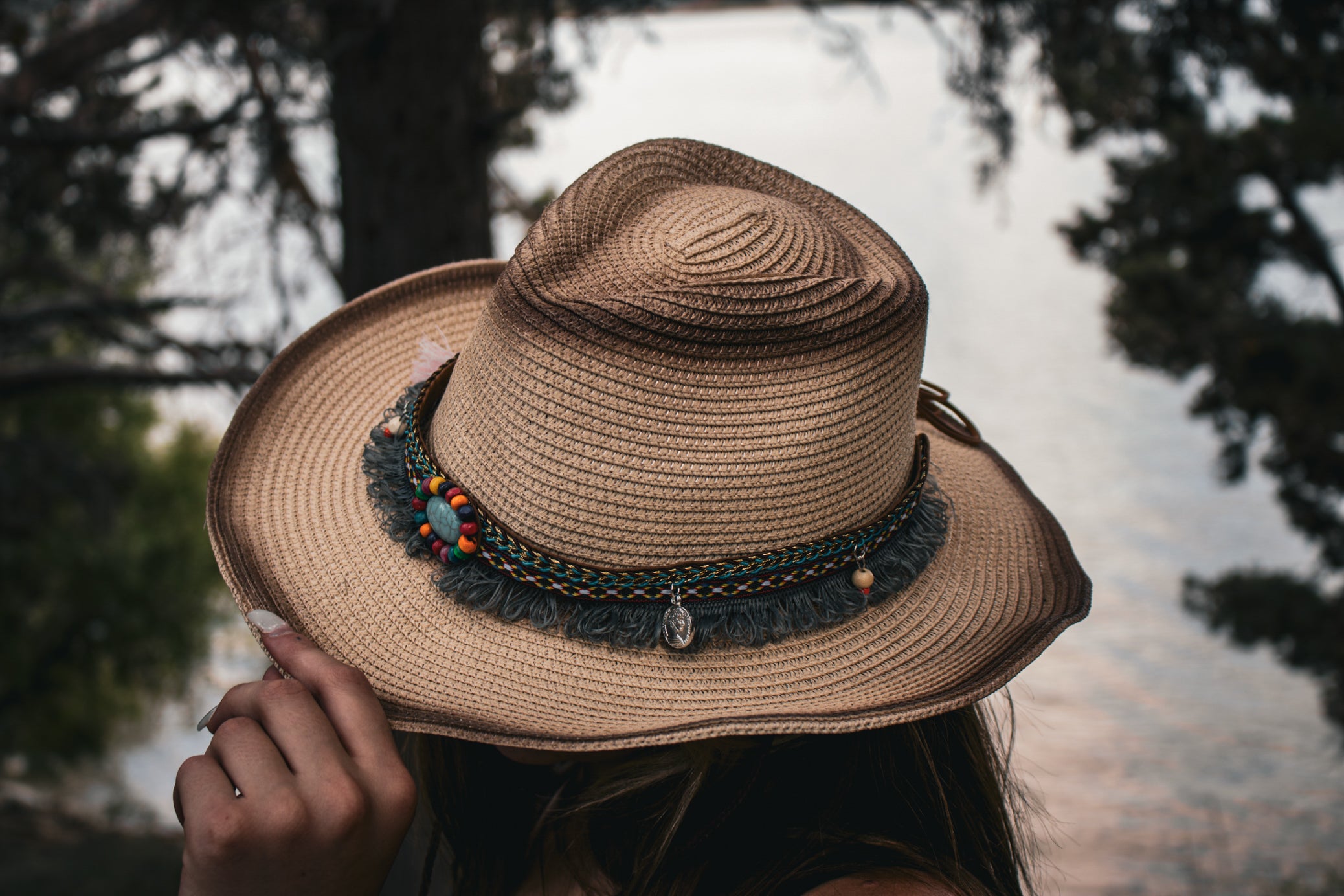 Two Shade 100% Recycled Paper Woven Sun Hat