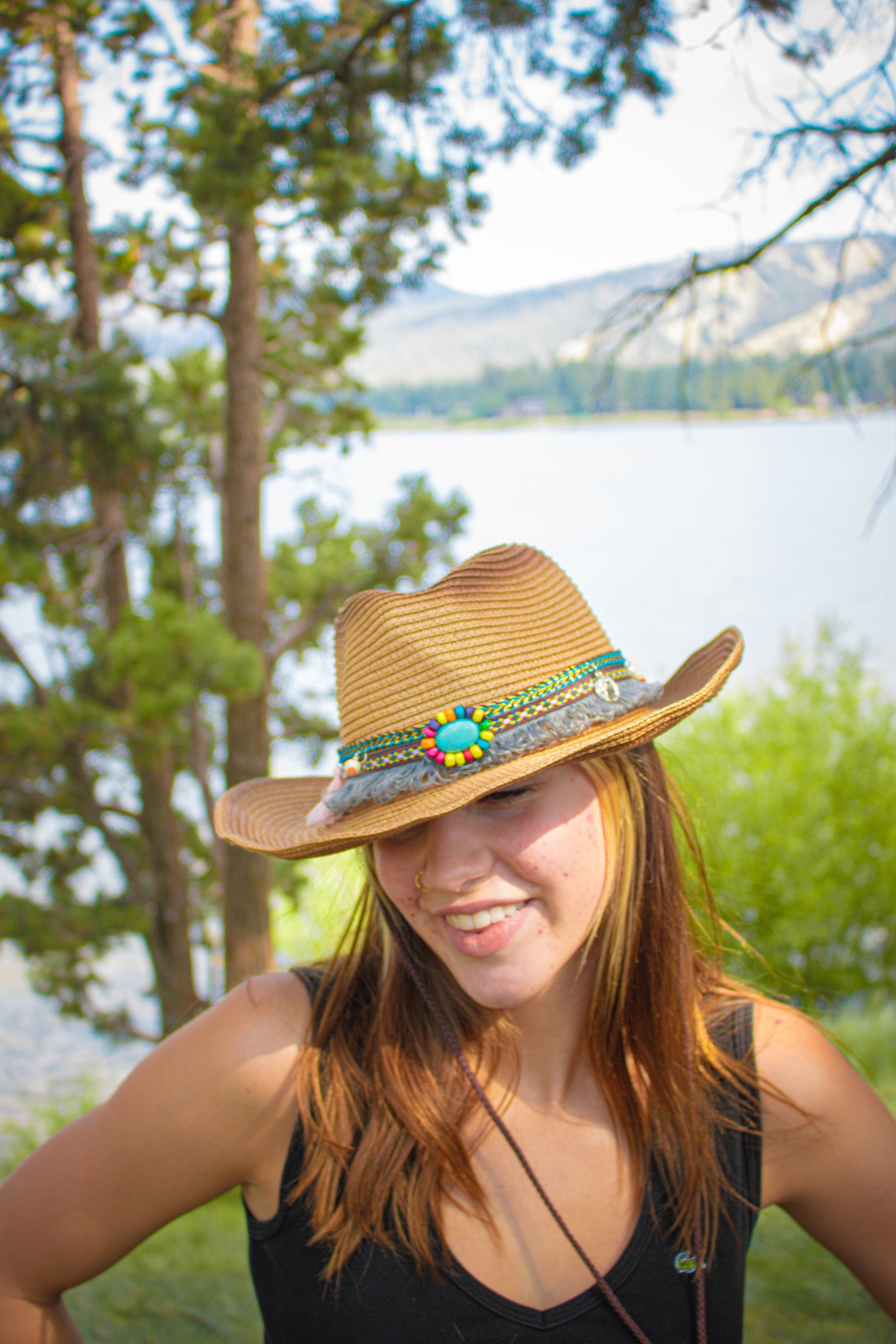 Two Shade 100% Recycled Paper Woven Sun Hat