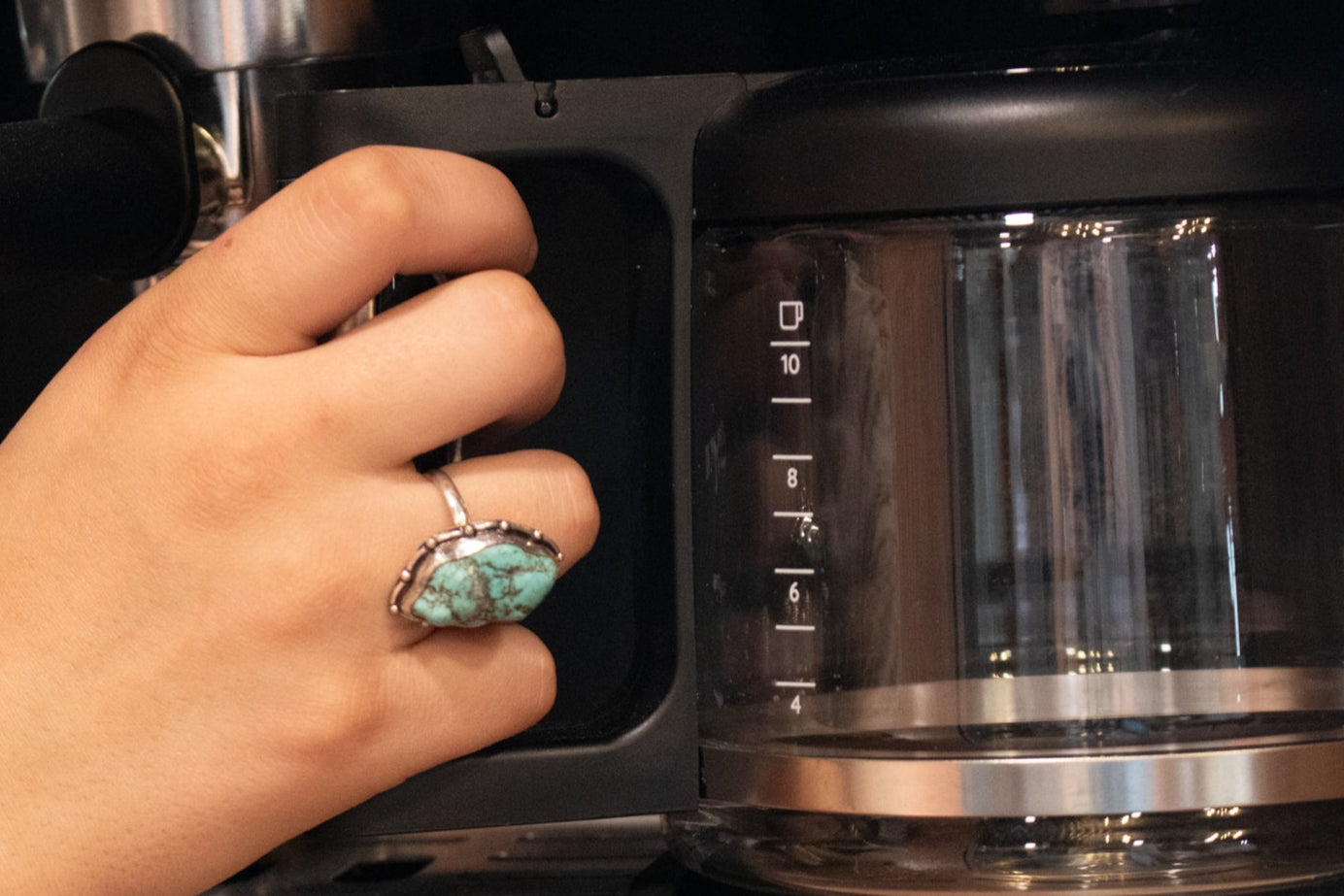 Faux Turquoise Gemstone Ring  Size 8