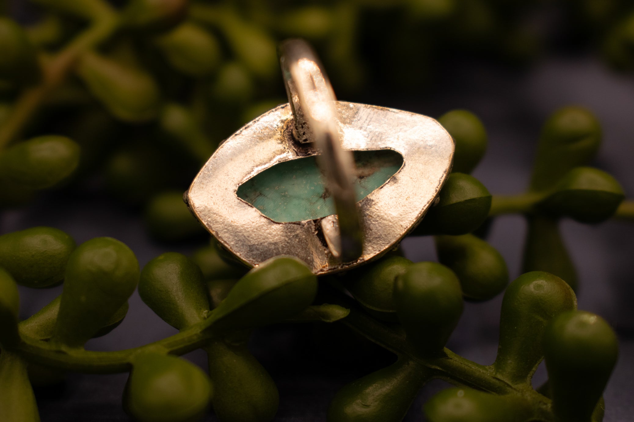 Faux Turquoise Gemstone Ring  Size 8