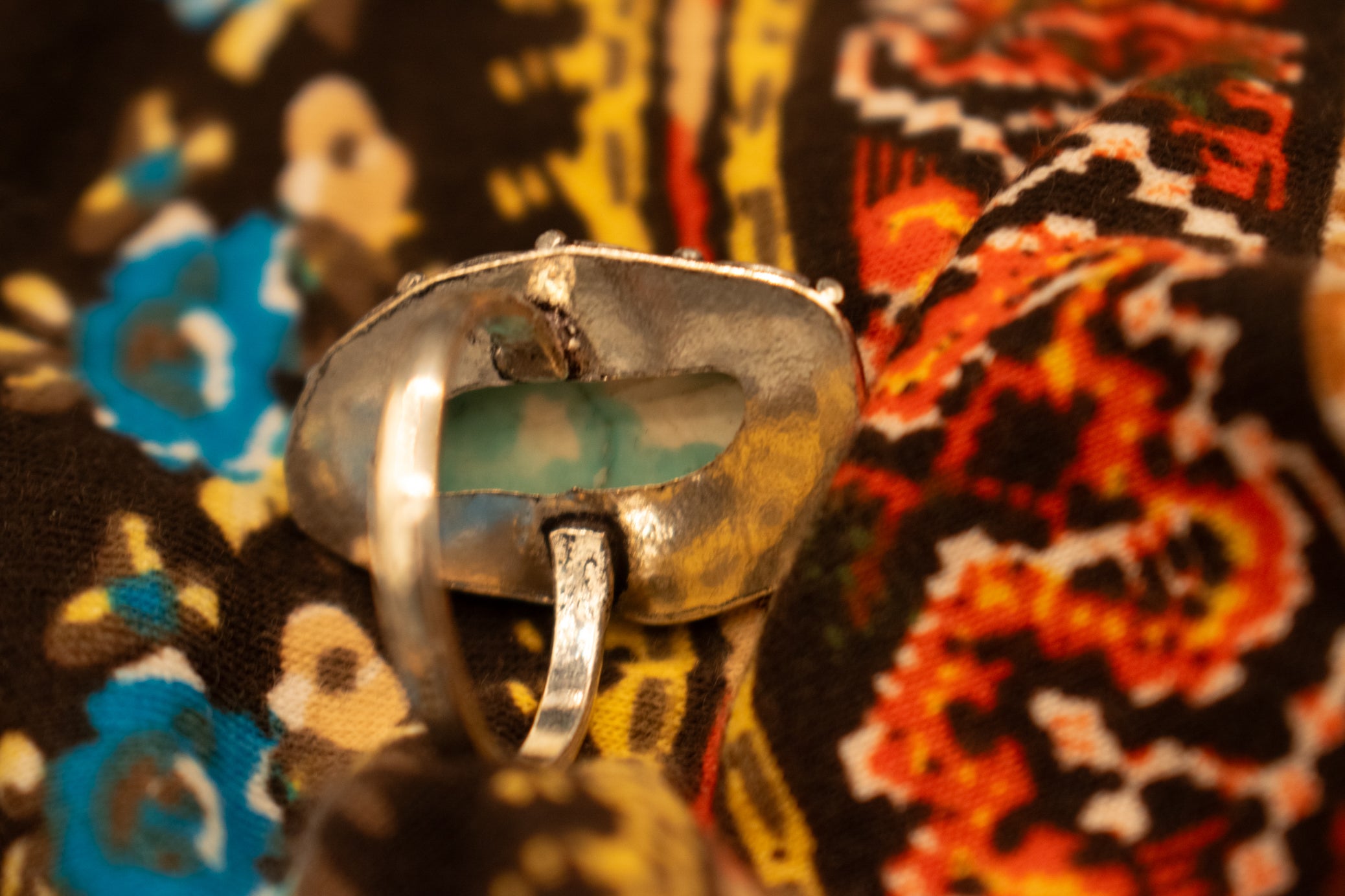 Faux Turquoise Gemstone Ring size 8.5