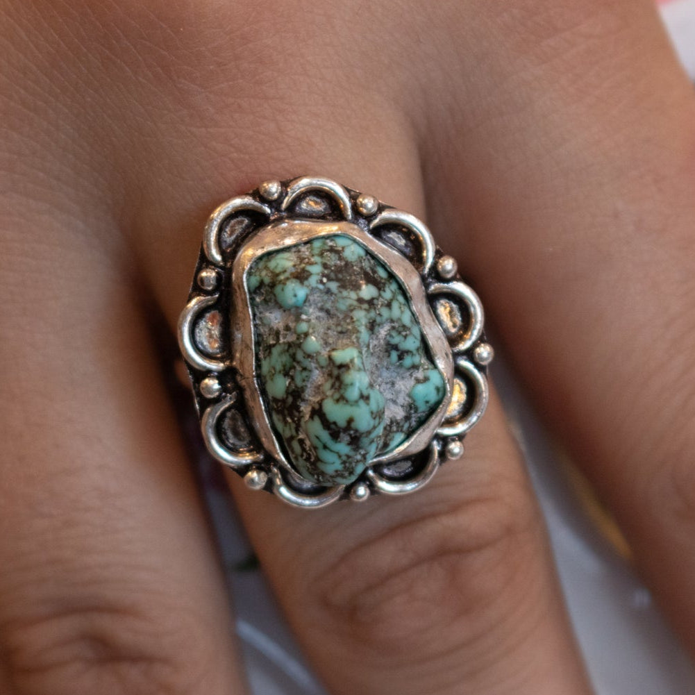 Fuax Turquoise Gemstone Ring Size 8.5