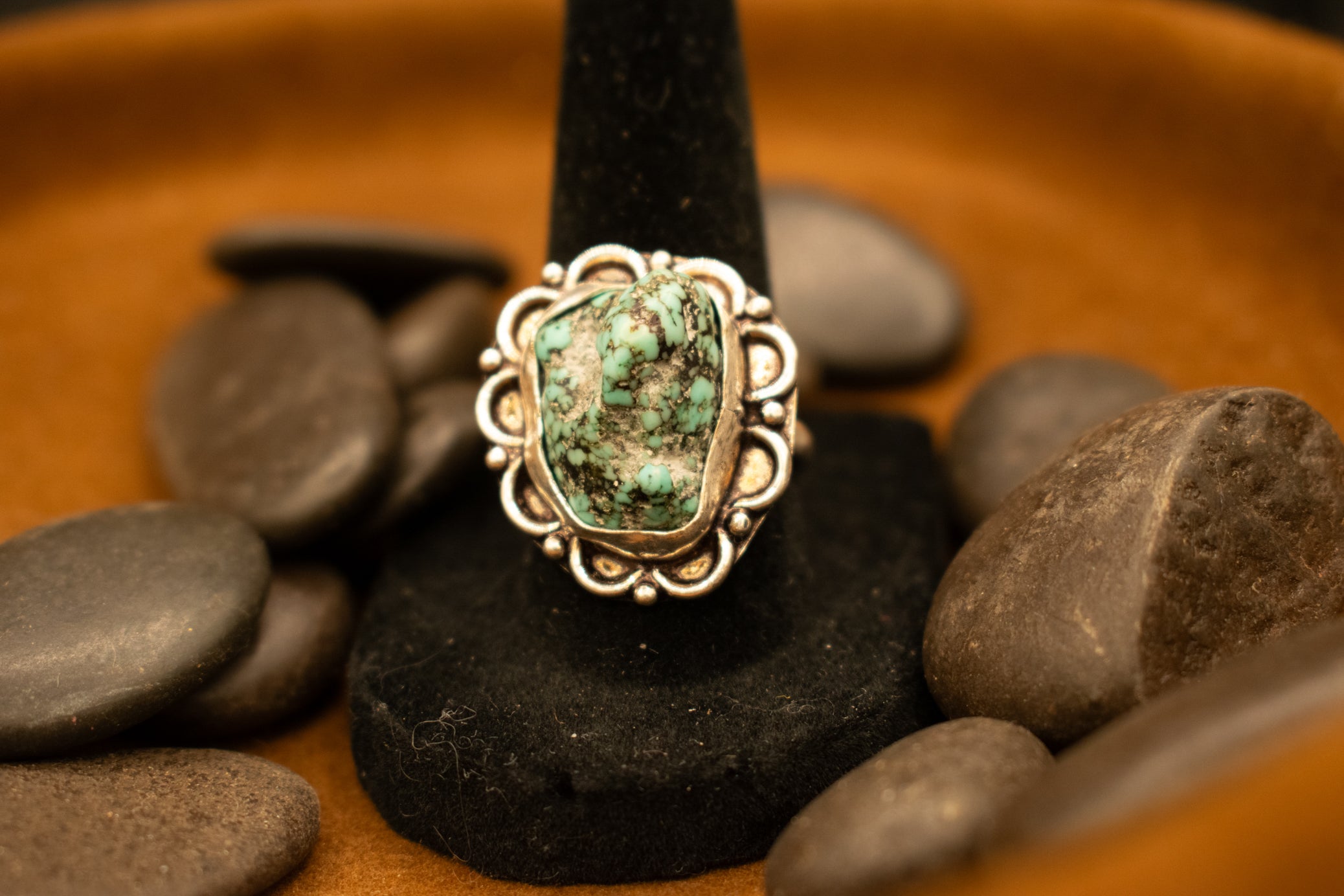 Fuax Turquoise Gemstone Ring Size 8.5