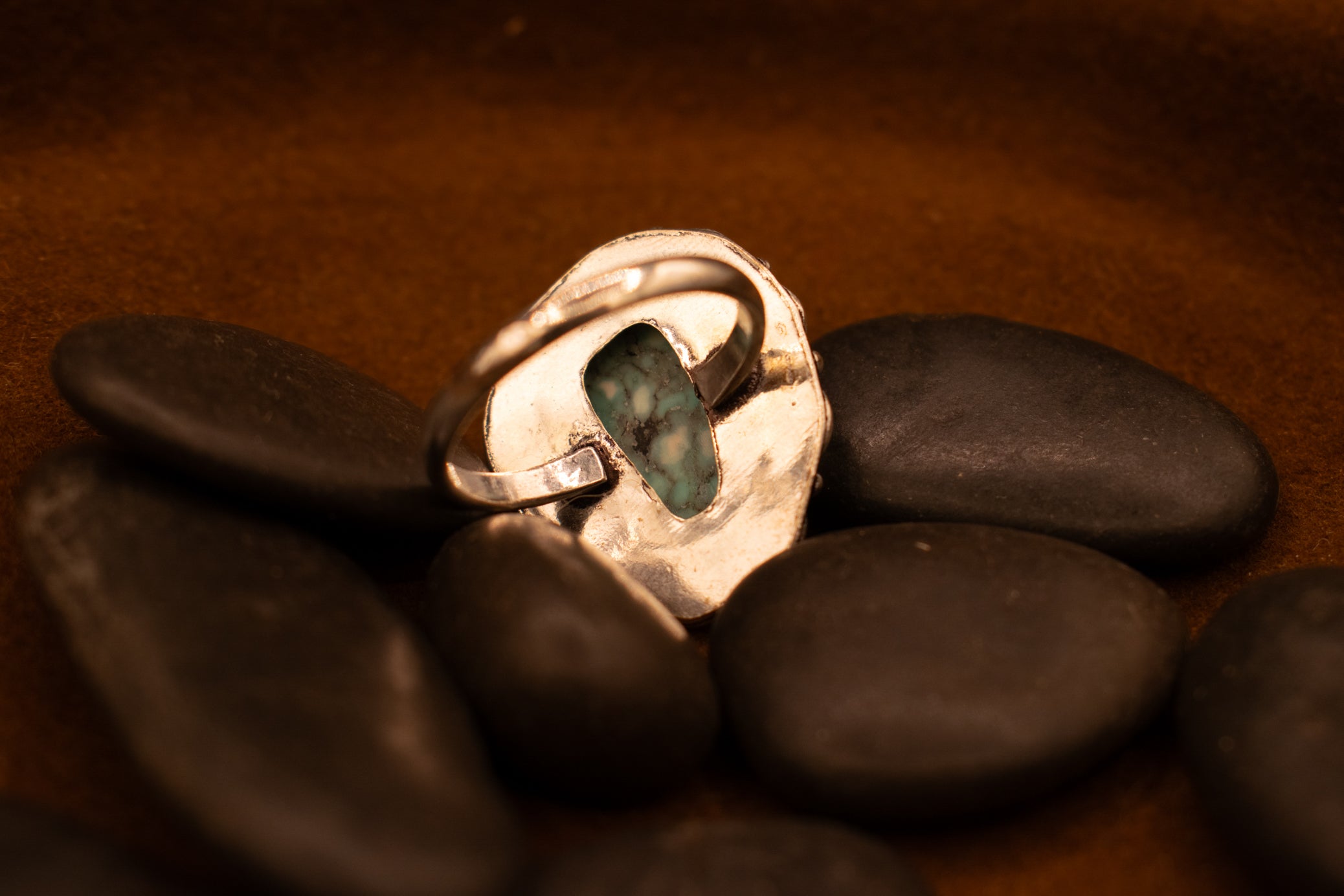 Fuax Turquoise Gemstone Ring Size 8.5