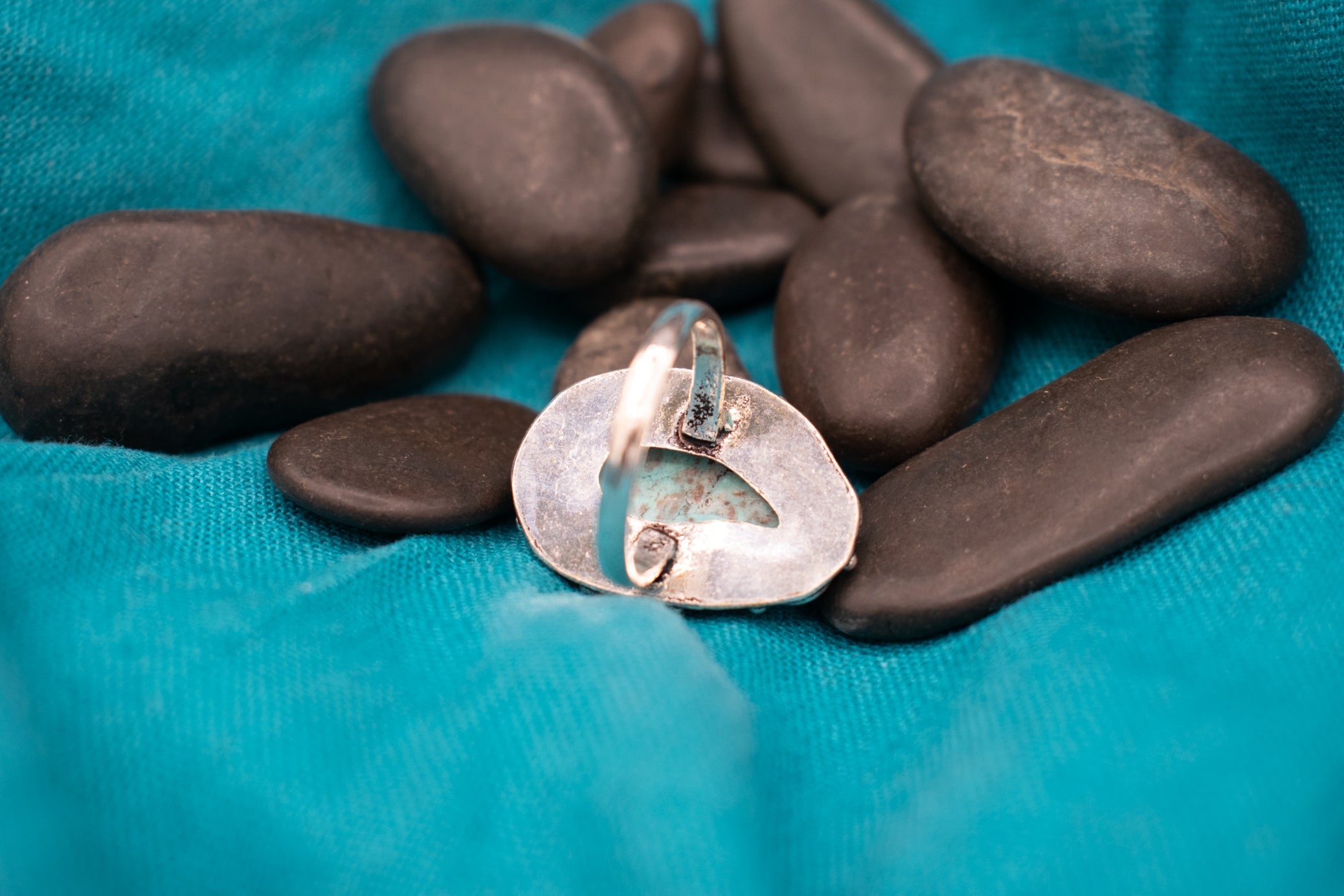 Faux Turquoise Gemstone Ring Size 8