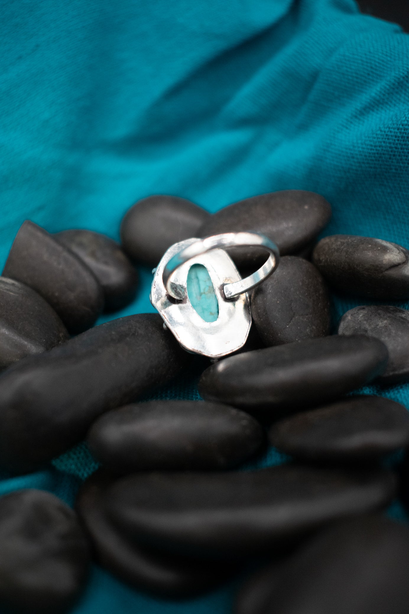 Faux Turquoise Gemstone Ring Size 6.5