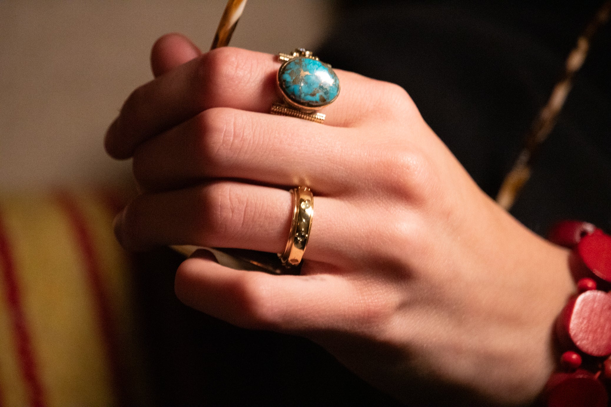 Pura Vida Mental Health Awareness Fidget Ring Gold