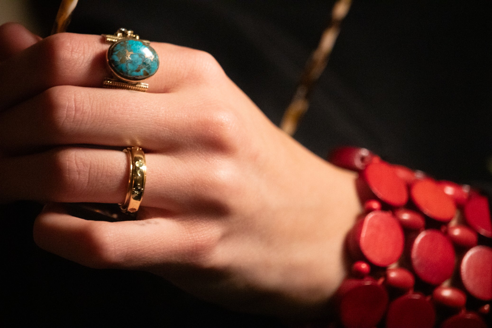 Pura Vida Mental Health Awareness Fidget Ring Gold