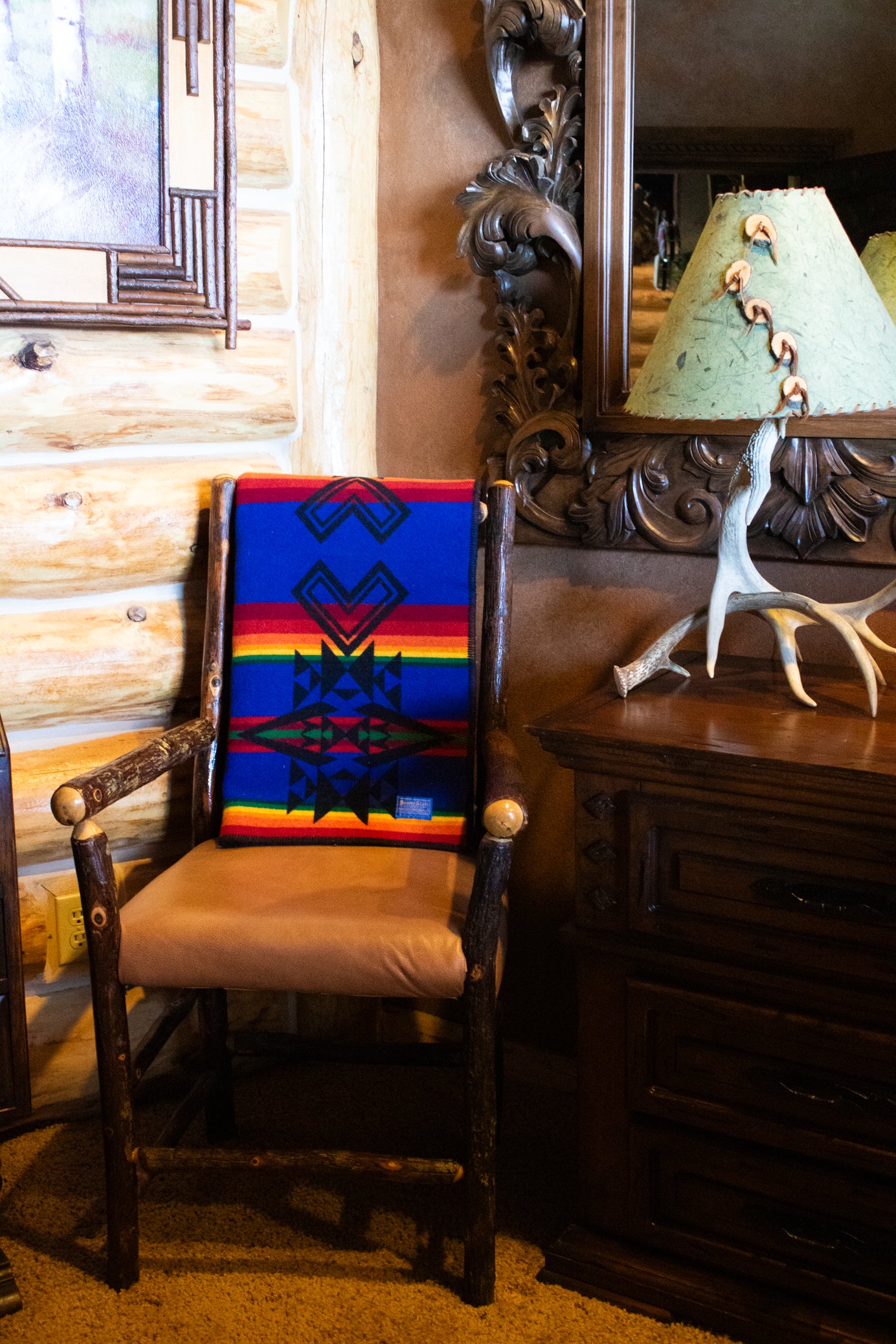 Pendleton Wool Mills Beaver State Aztec Blanket 5ft x 3ft Lap Blanket