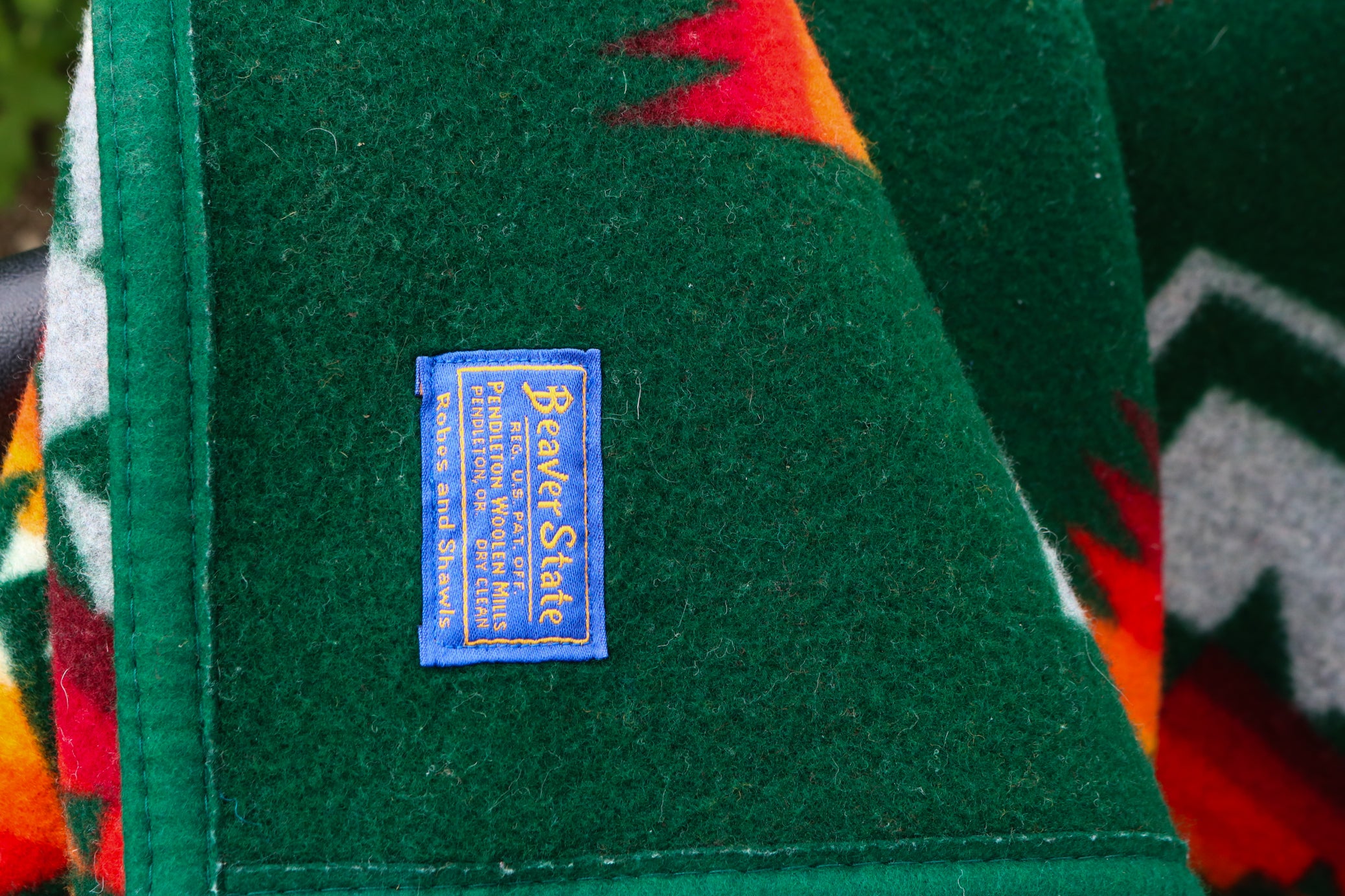 Pendleton Beaver State Green Blankets - 63"x80" Twin Size