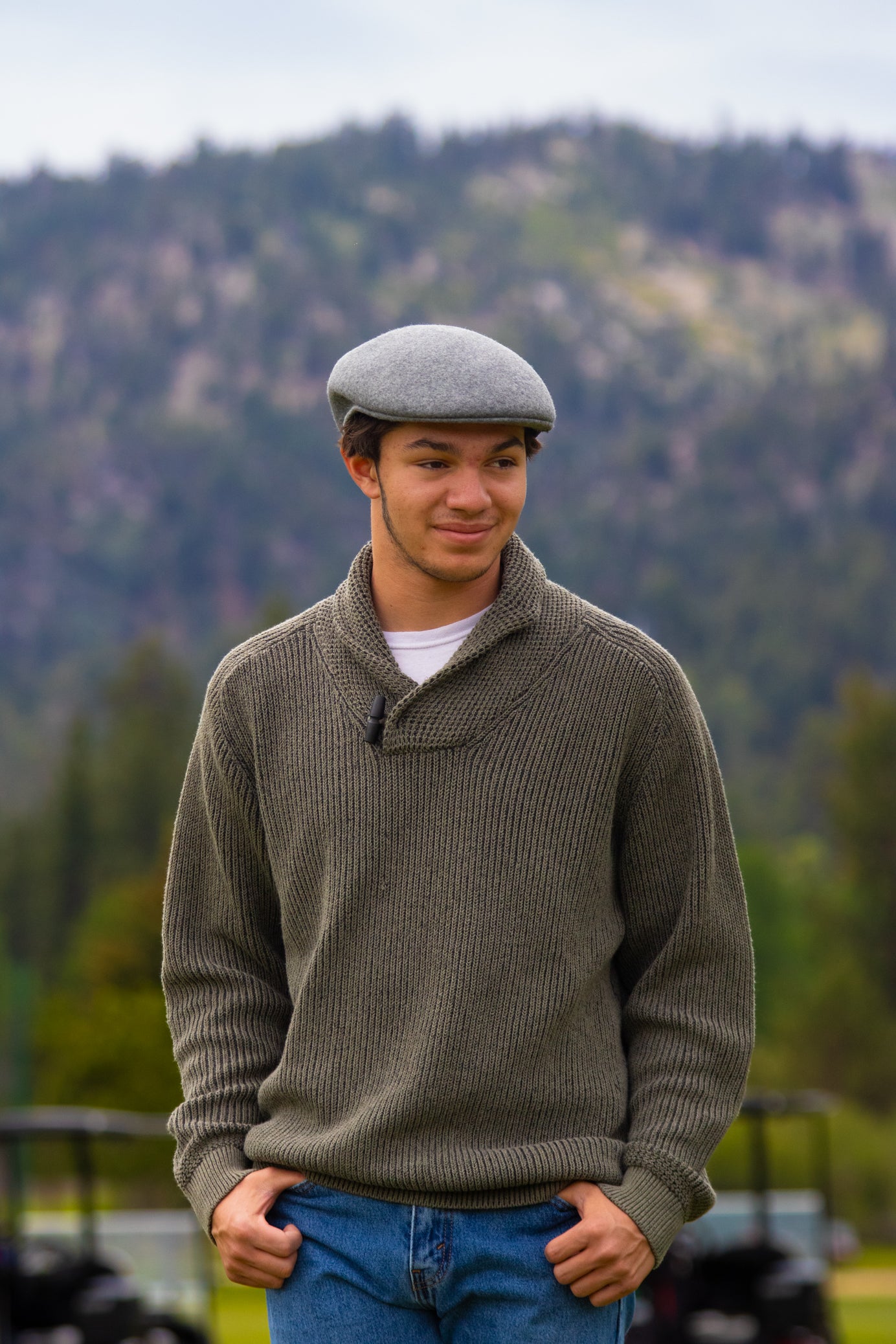 Pendleton Charcoal Gray Driving Cap
