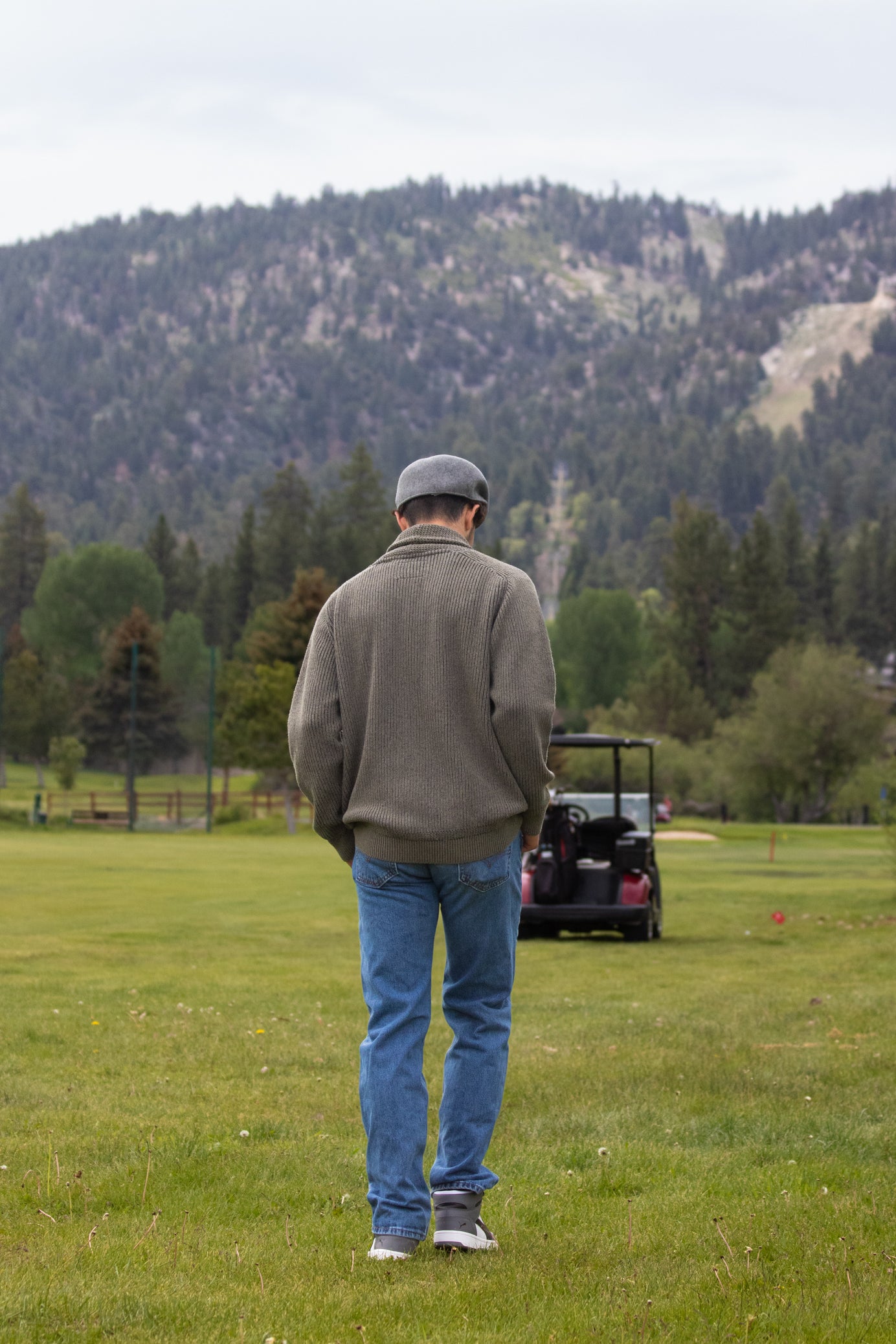 Original Weatherproof Vintage since 1948 Pullover Knitted Green Sweater Size XL