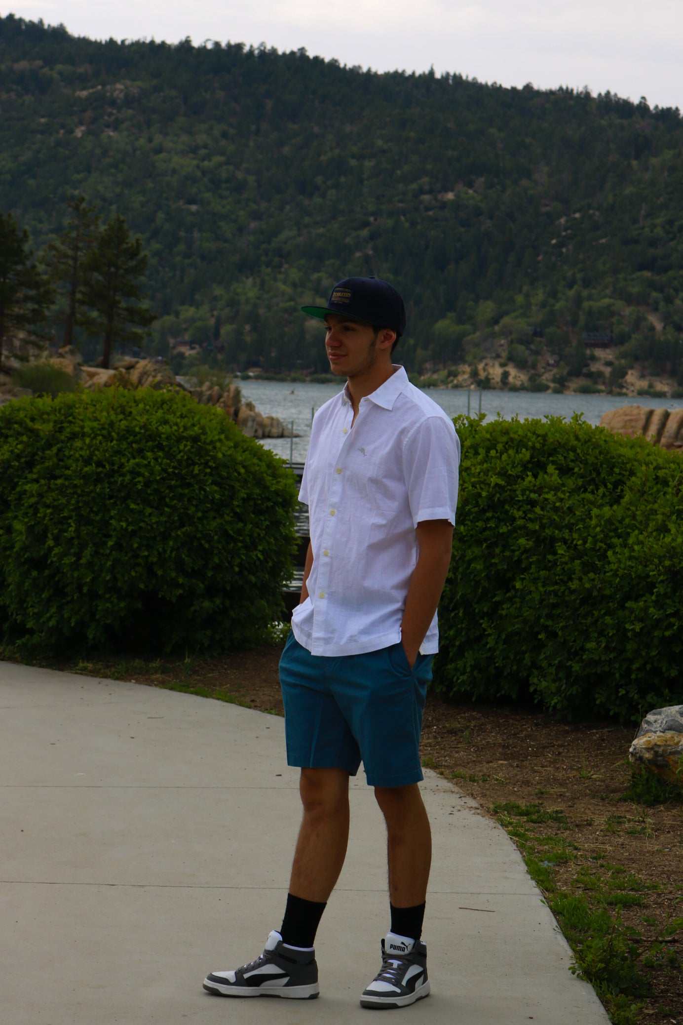 Tommy Bahama Short Sleeve White Button-up Shirt