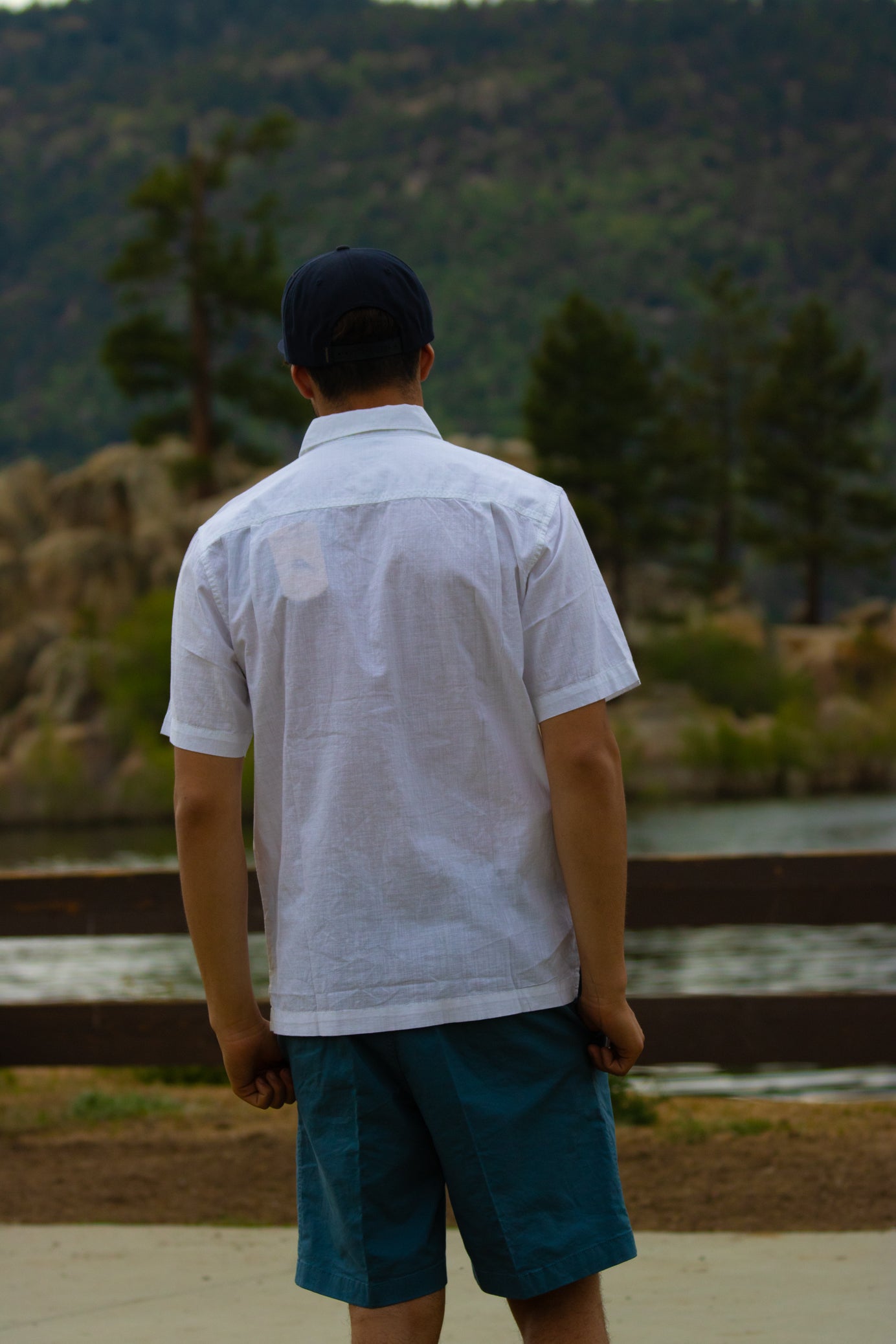 Tommy Bahama Short Sleeve White Button-up Shirt