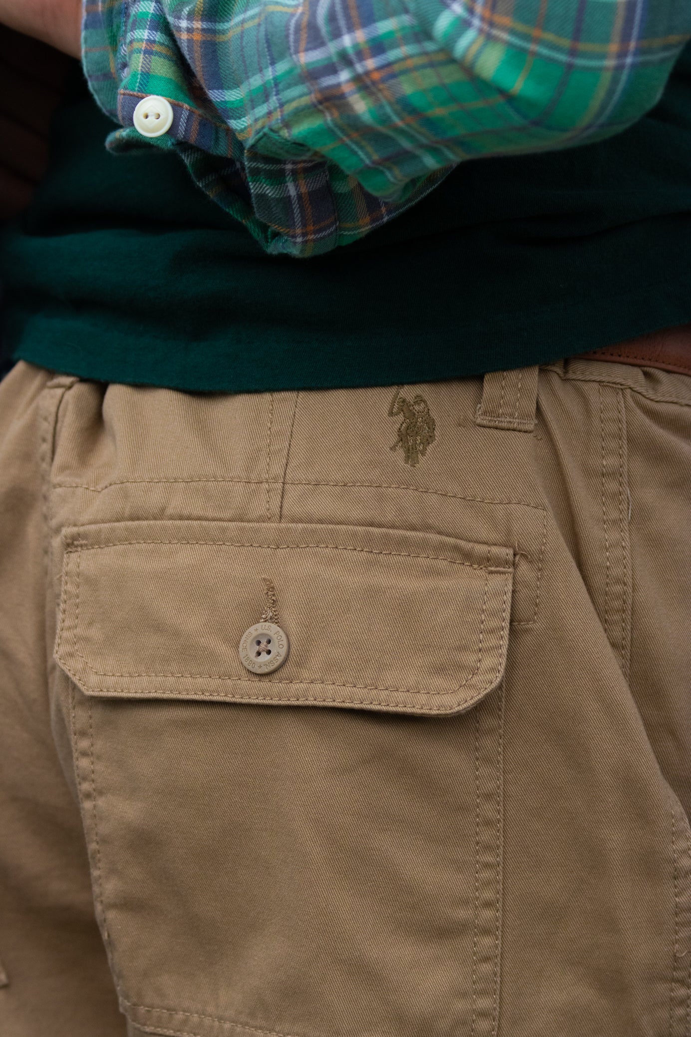 Ralph Lauren US POLO ASSN. Men's Beige Cargo Short- W36