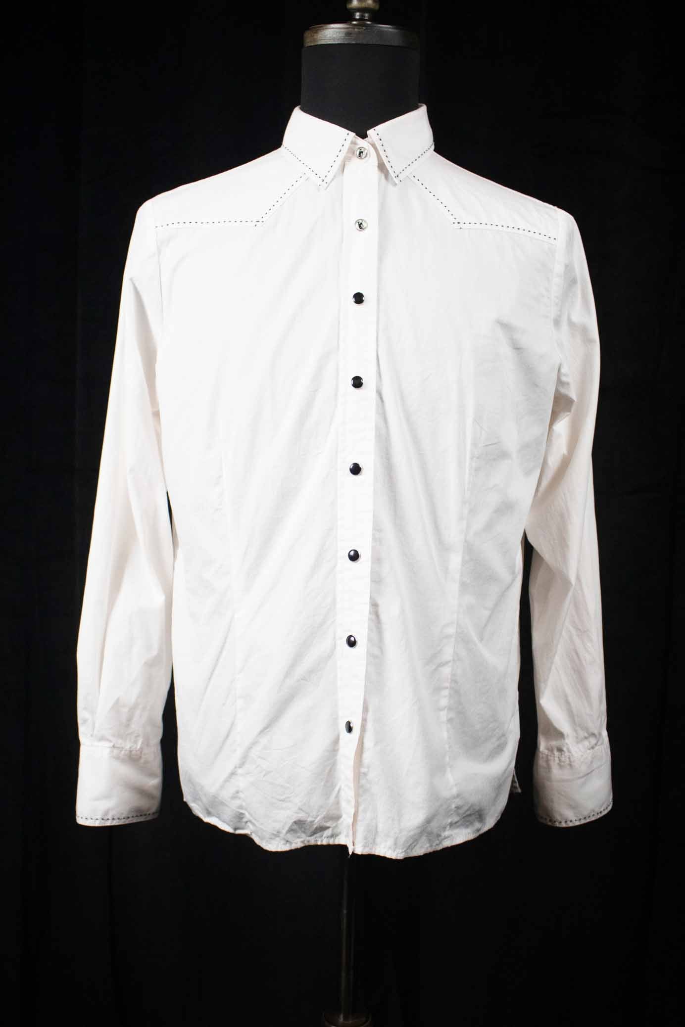 Pendleton White Round Up Long Sleeve Snap Button up Size L