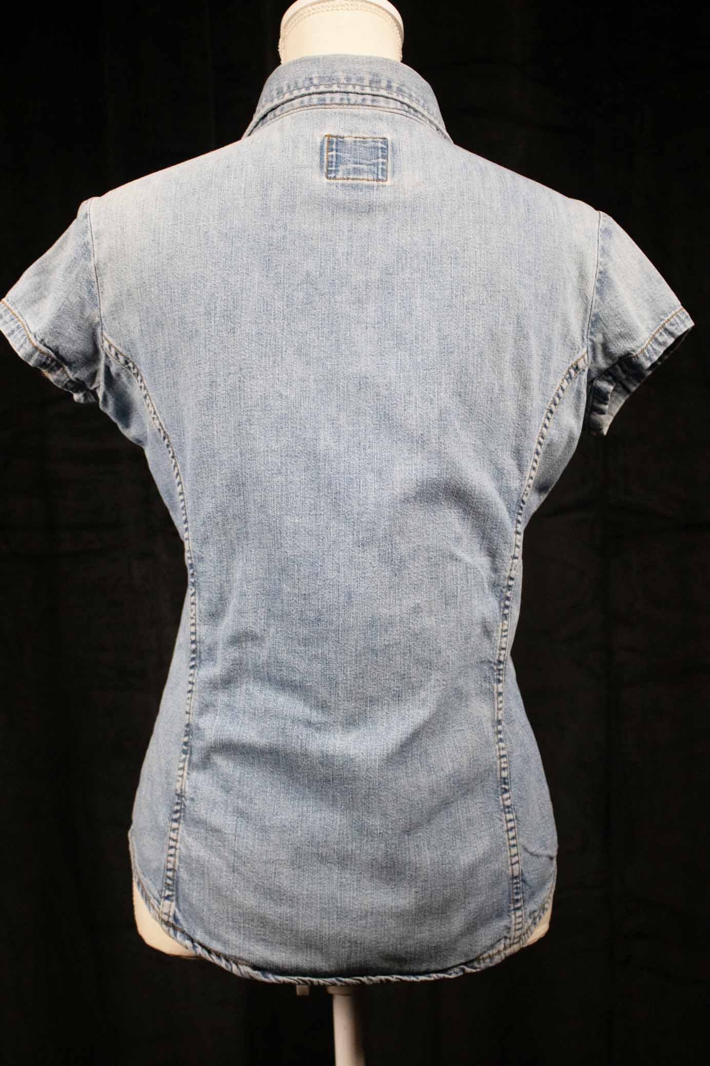 Big Star Union Made Snap Top Denim Western Cowgirl Shirt