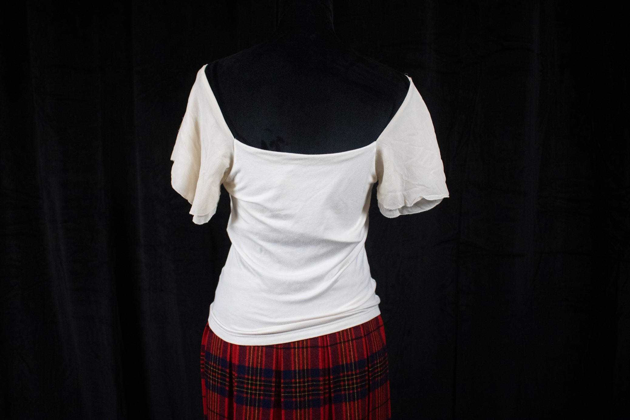 Lauren Ralph Lauren White Blouse with Ruffled Sleeves Size M