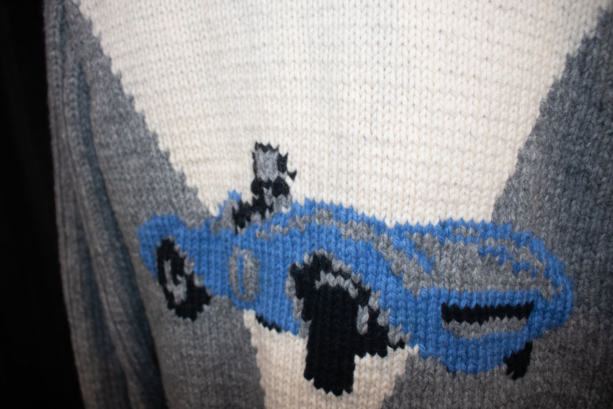 Rare Vintage 50's Rockabilly Cowichan Race Car Sweater Cardigan