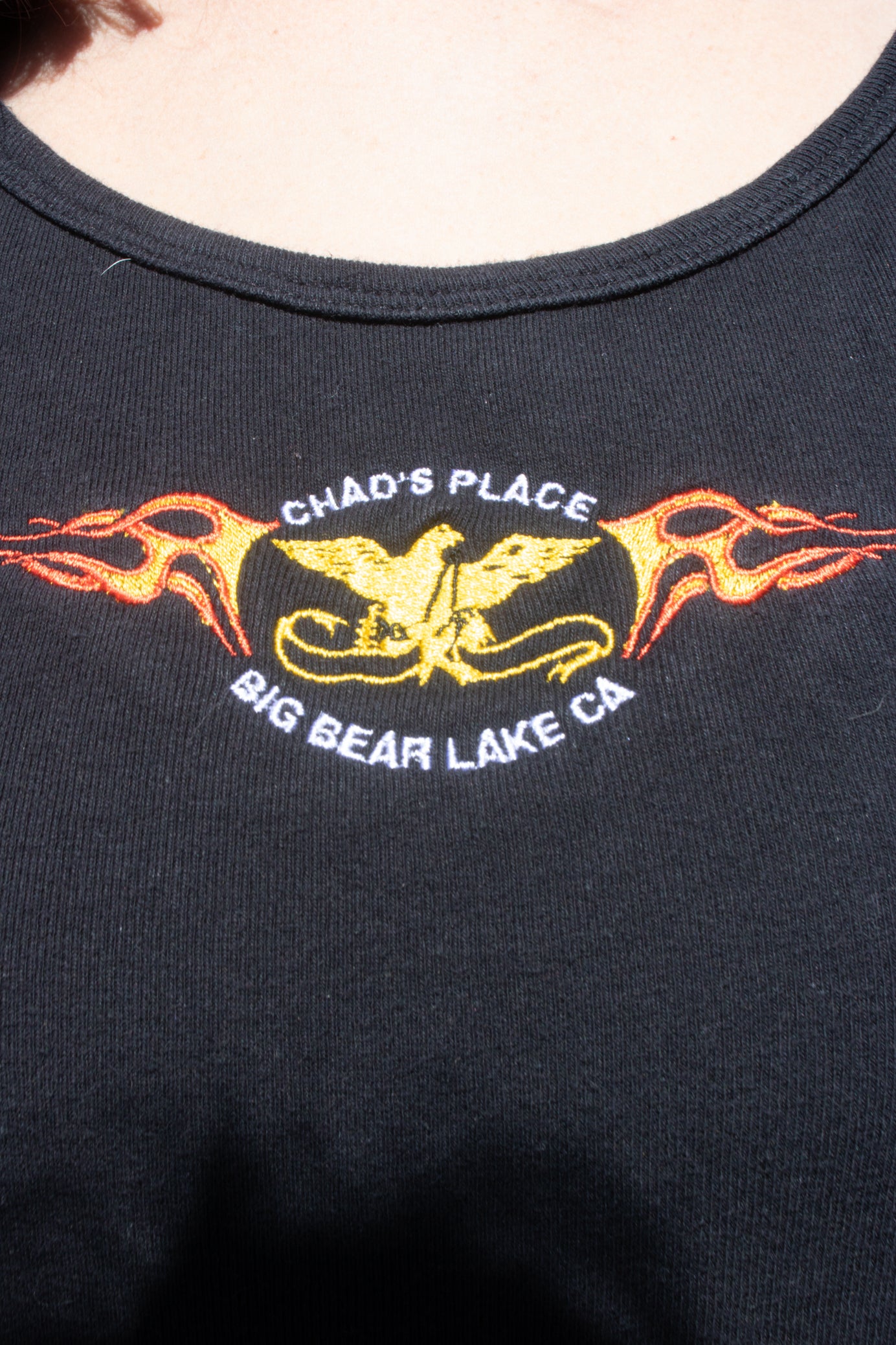 Vintage 90's Chad's Place Bar Black Women's Tank Top