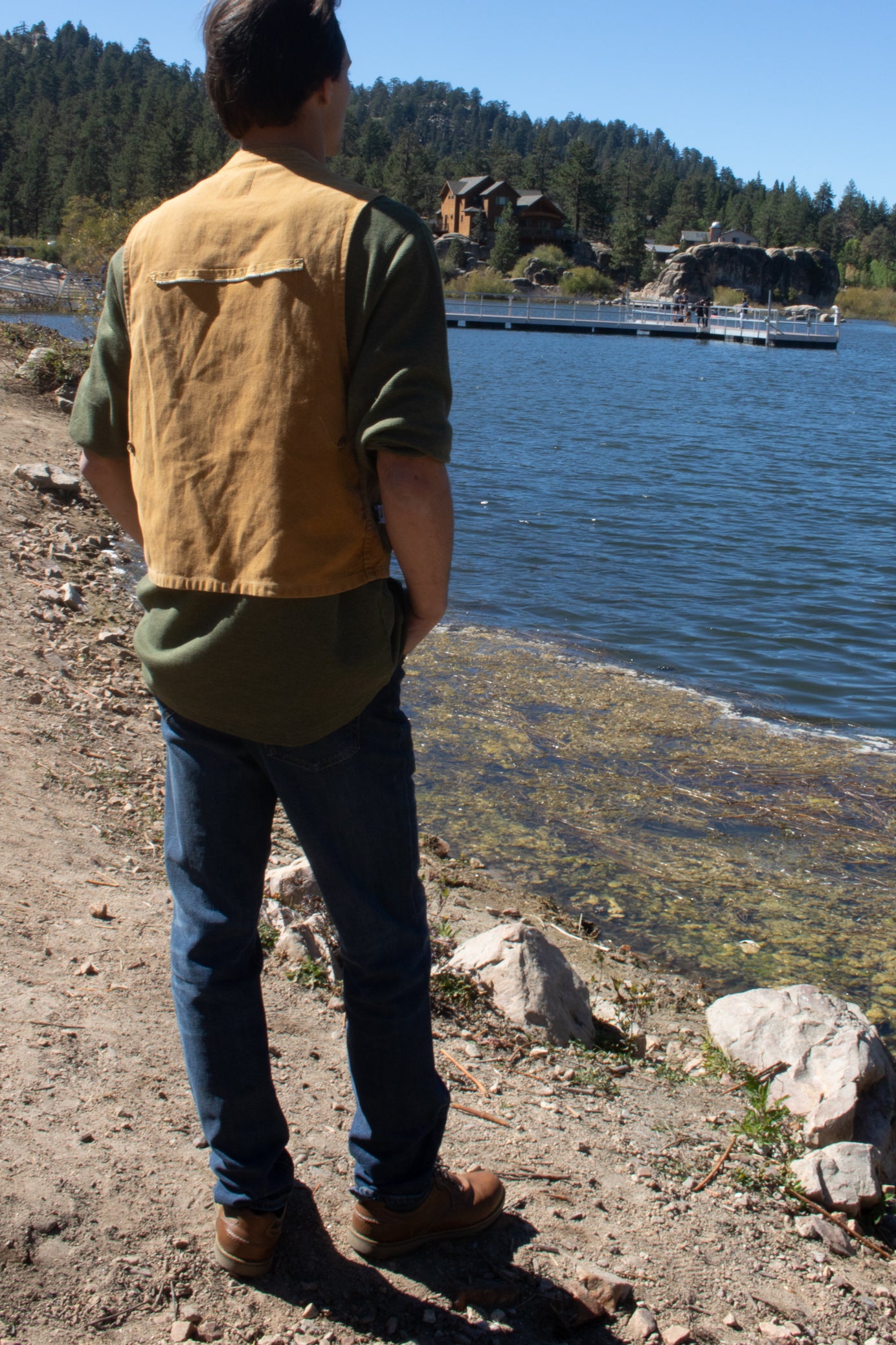 Men's Vintage Stream and Field Duck Hunting Vest – Brown (Size L)